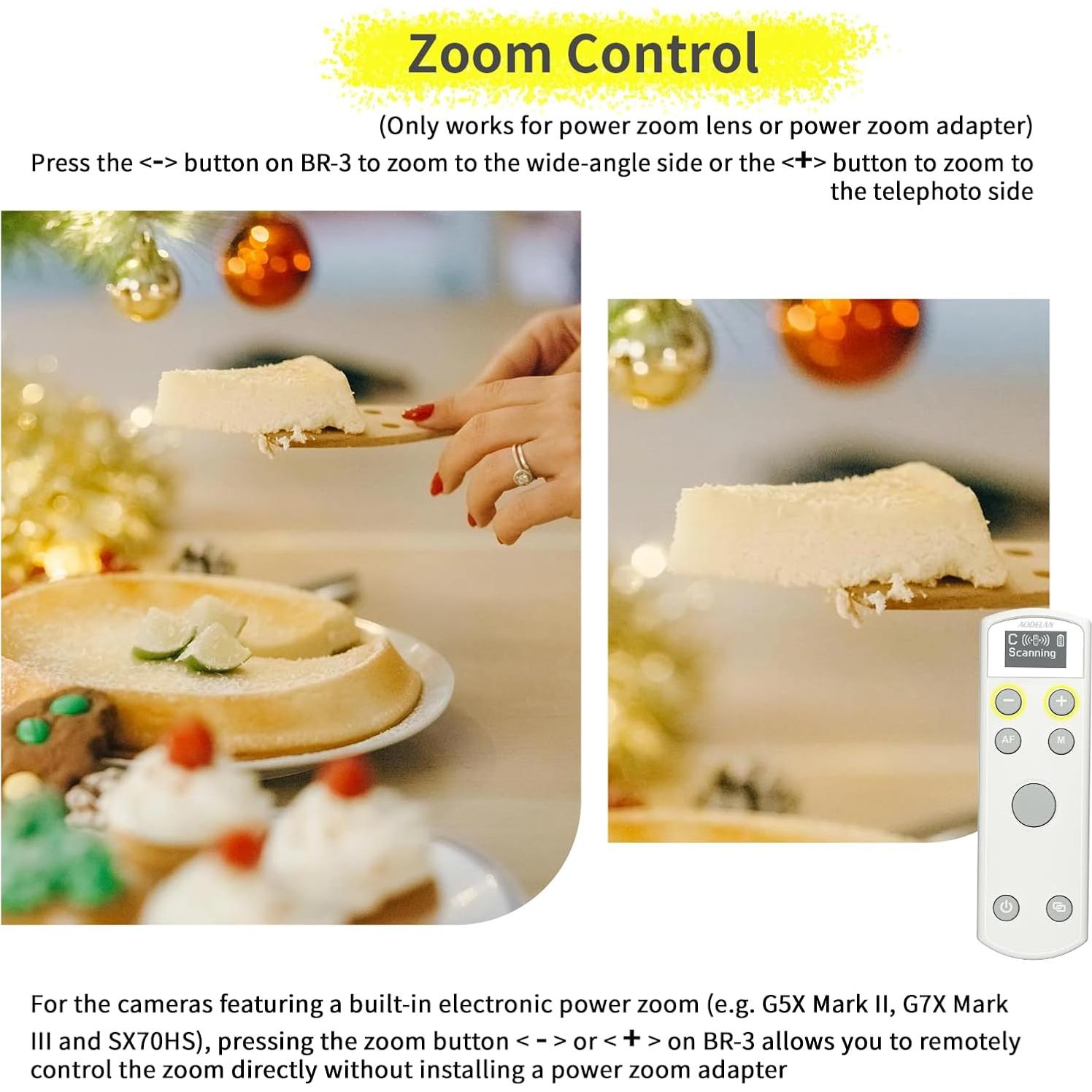Control Remoto Inalámbrico AODELAN para Canon con Pantalla OLED