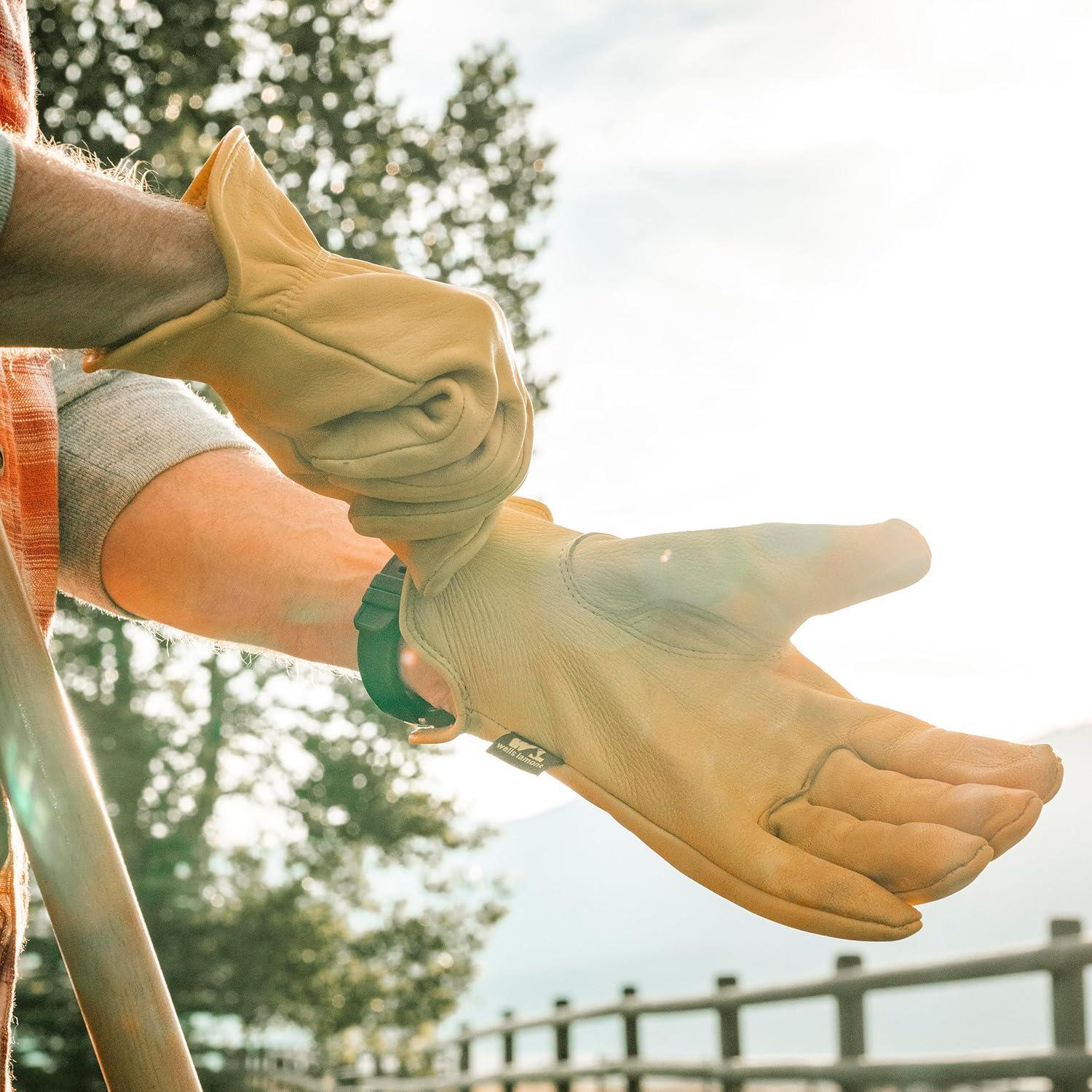 Guantes de Conducción de Cuero de Ciervo Wells Lamont 962S Pequeño