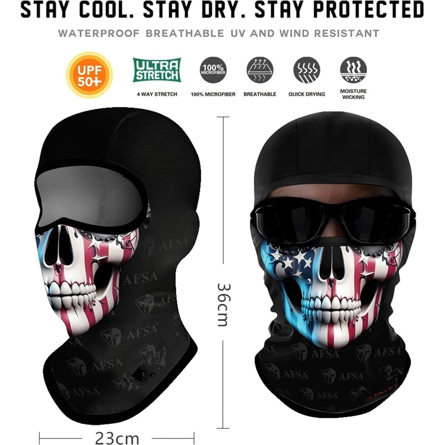 Máscara Balaclava 3D Unisex WYSUMMER - Calavera, Transpirable