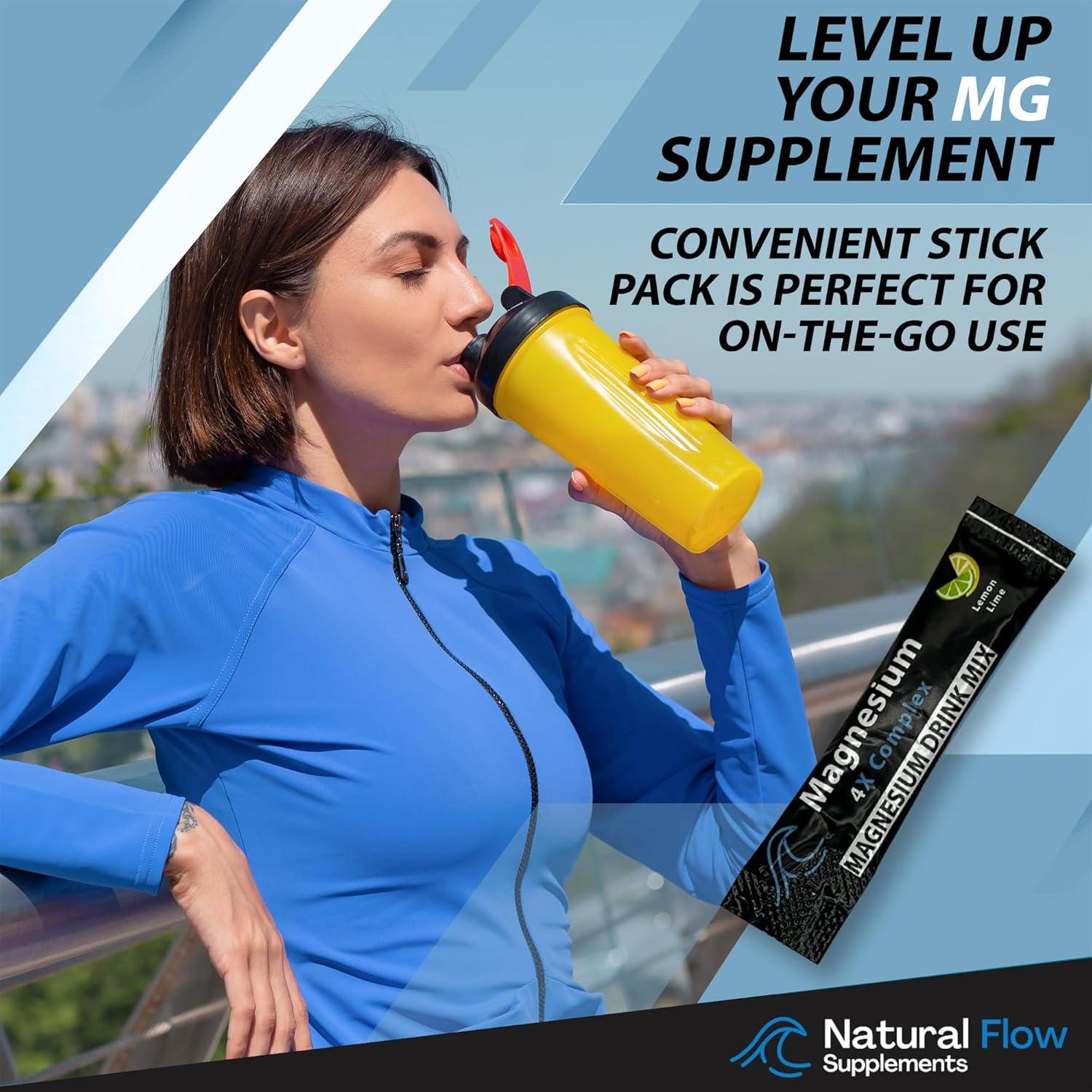 Suplemento de Magnesio 4X Natural Flow - 120 Cápsulas