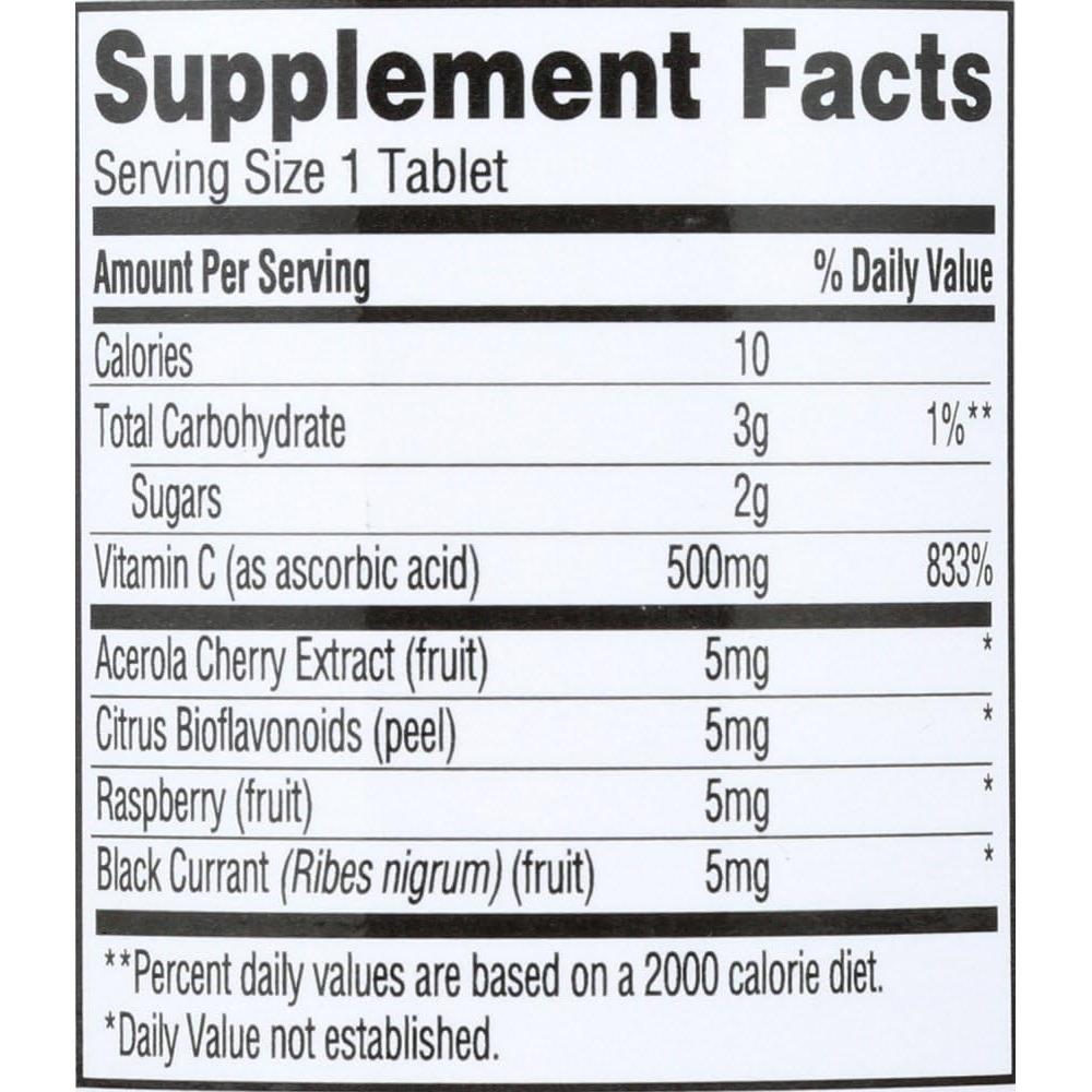 Suplemento de Vitamina C 500mg 365 Whole Foods 90 Tabletas