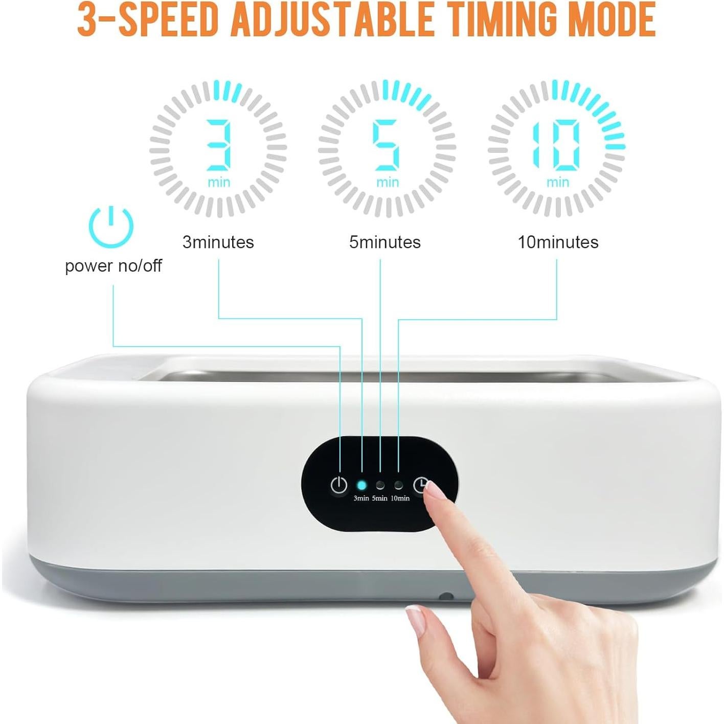 Máquina de Limpieza Ultrasónica MTWML 640ml 40W 49kHz