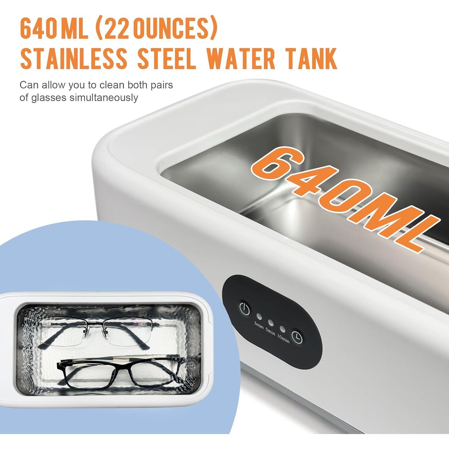 Máquina de Limpieza Ultrasónica MTWML 640ml 40W 49kHz