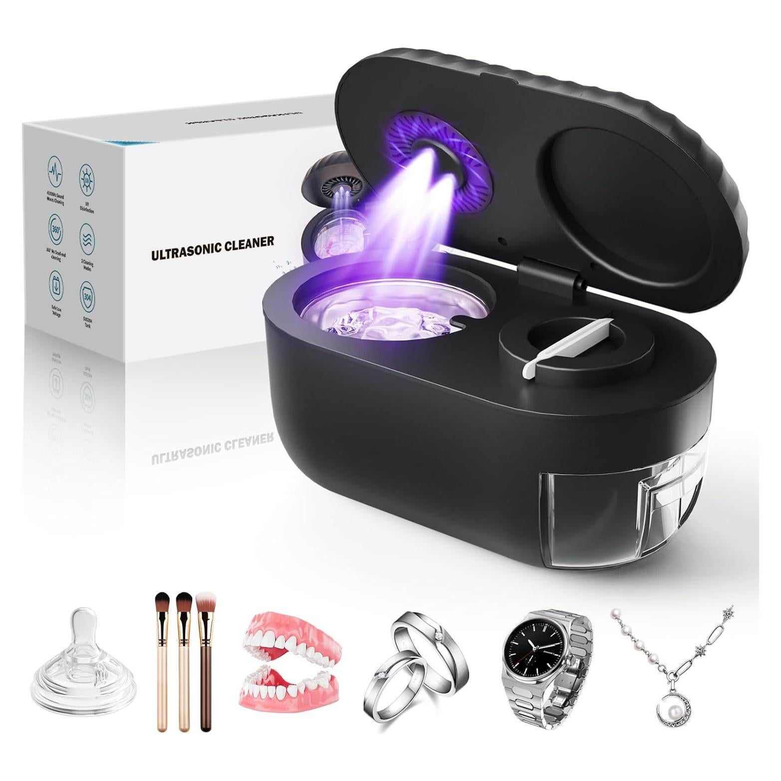 Limpiador Ultrasónico de Joyas Pixosn 200ml Acero Inoxidable