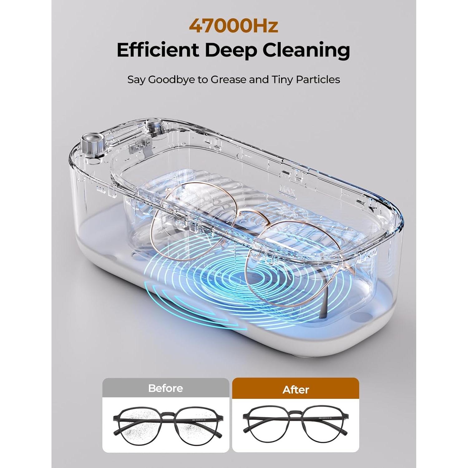 Limpiador Ultrasónico de Joyas ULTRDREAMS - 47kHz, Blanco