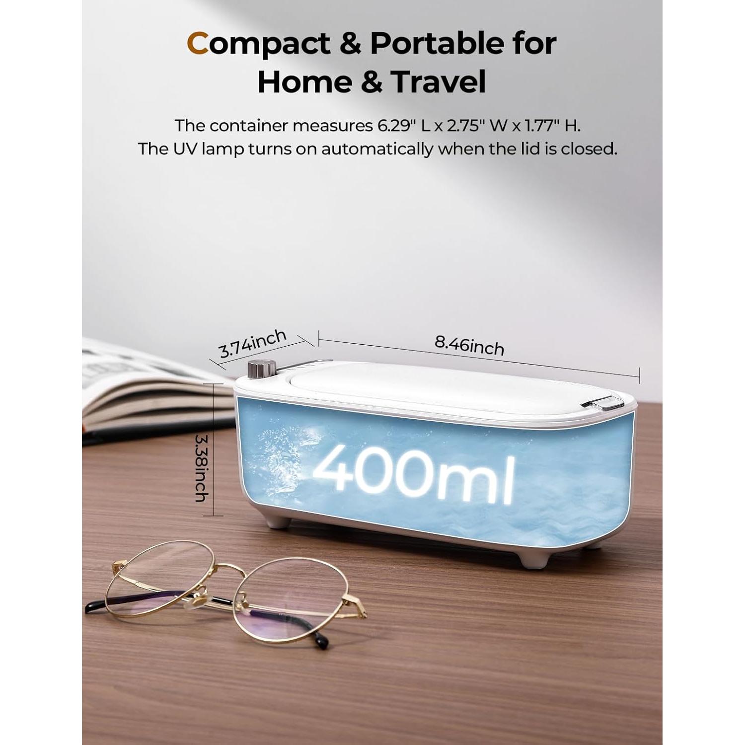 Limpiador Ultrasónico de Joyas ULTRDREAMS - 47kHz, Blanco