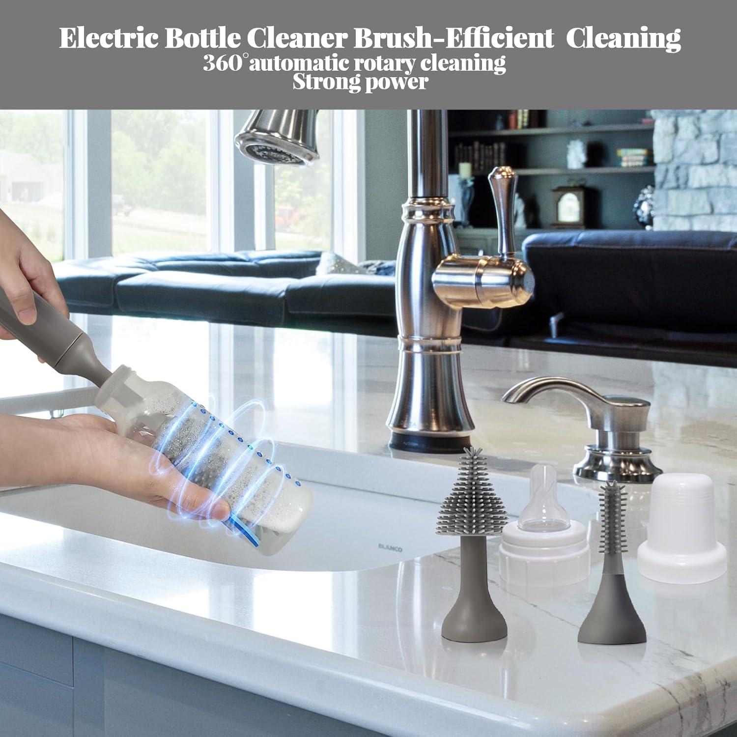 Cepillo eléctrico de limpieza Augensterm con 3 cepillos de silicona