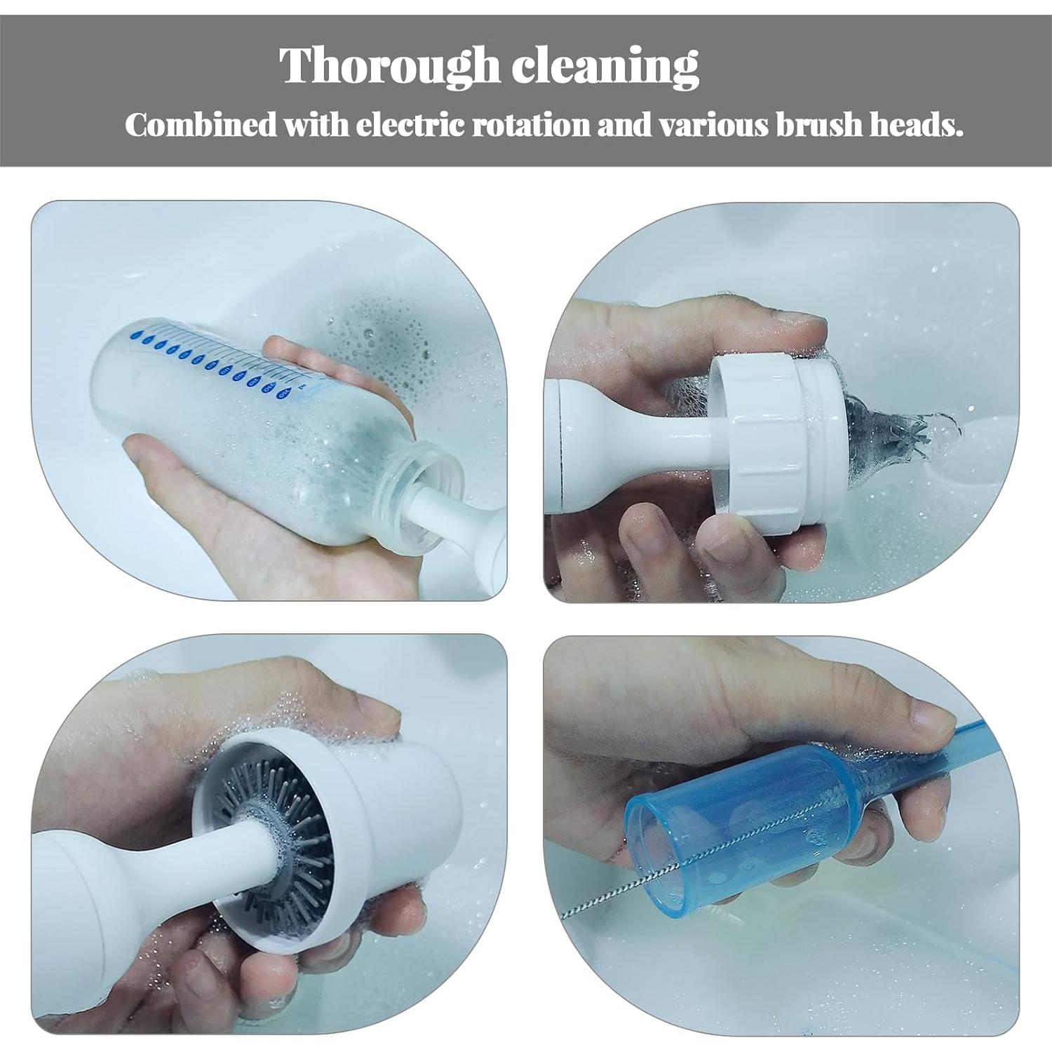 Cepillo eléctrico de limpieza Augensterm con 3 cepillos de silicona