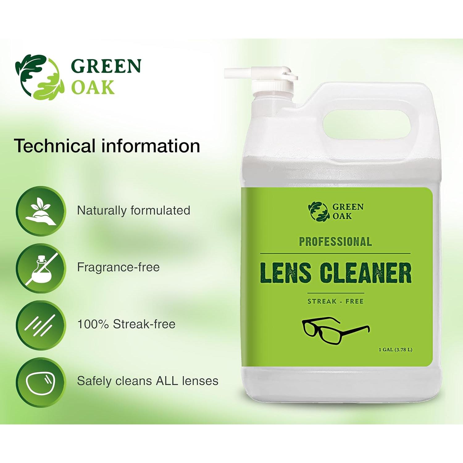 Recarga Limpiador de Lentes Green Oak 3.78L - Biodegradable