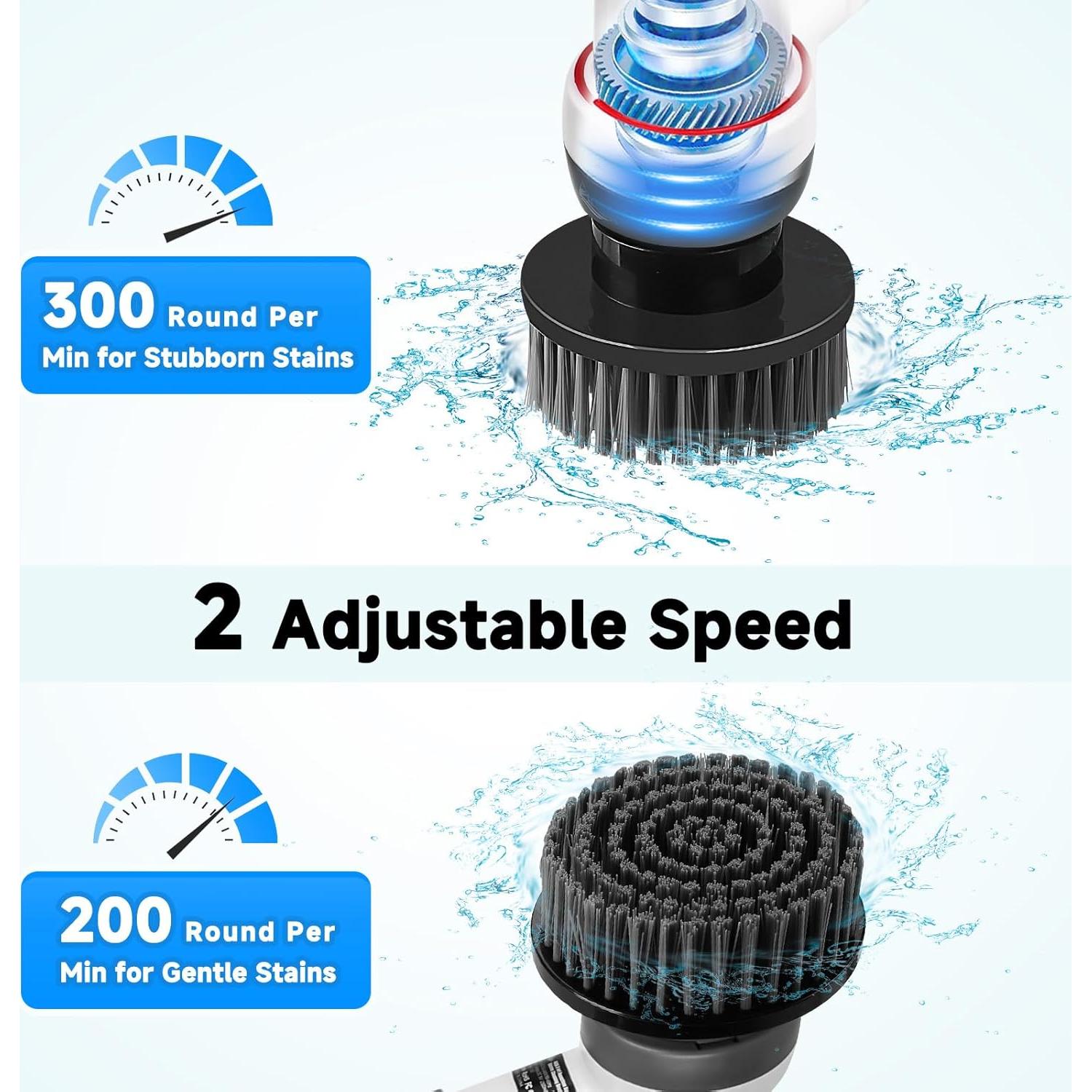 Kit de Limpieza Eléctrico AQQA 8 en 1 para Acuarios IPX9