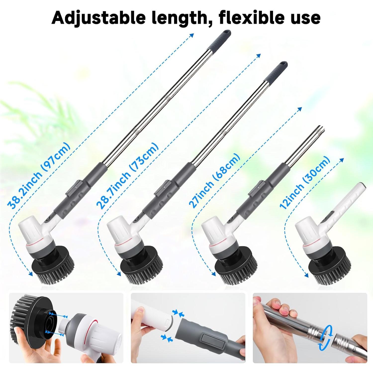 Kit de Limpieza Eléctrico AQQA 8 en 1 para Acuarios IPX9