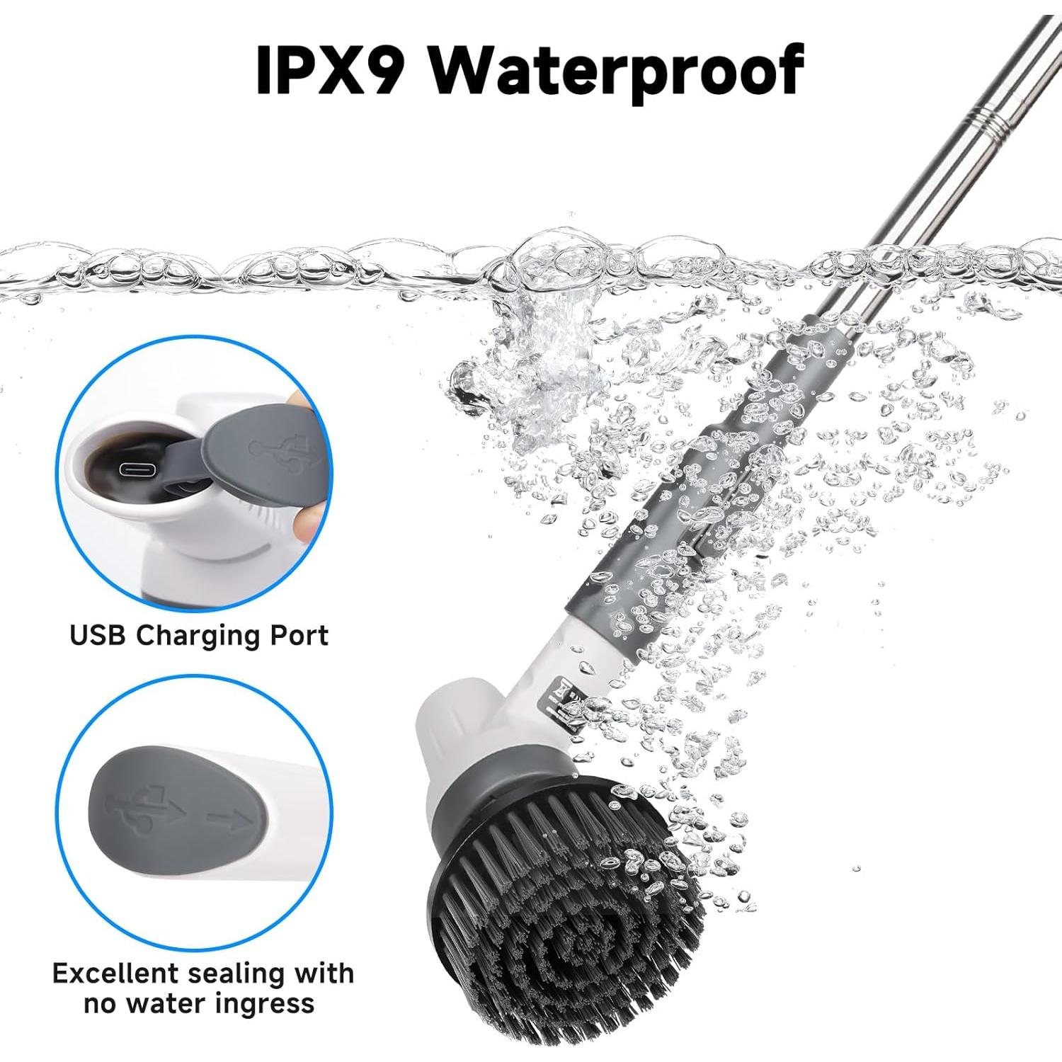 Kit de Limpieza Eléctrico AQQA 8 en 1 para Acuarios IPX9