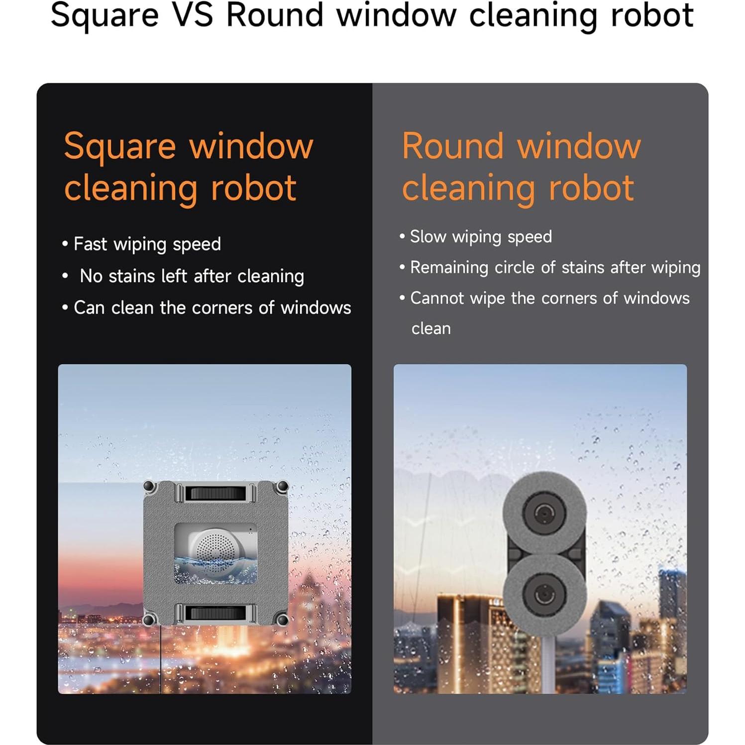 Robot Limpiador de Ventanas SEEING.U W2 6000Pa con Control Remoto