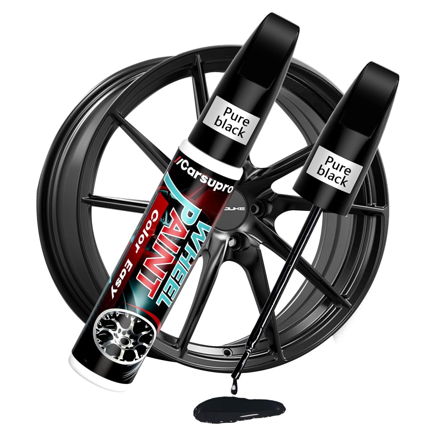 Kit de Reparación de Llantas Carsupro Negro Brillante 12ml