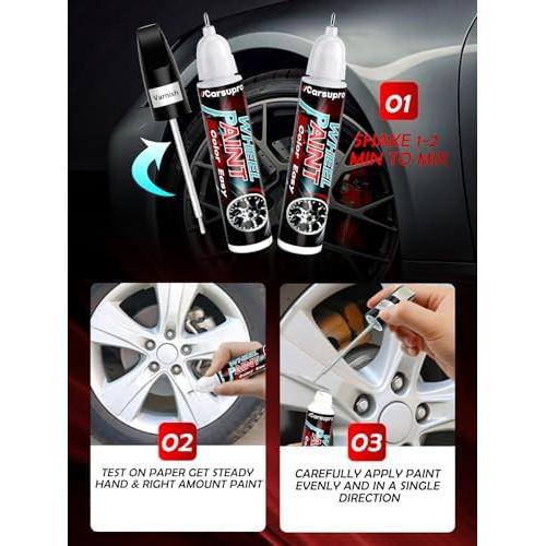 Kit de Reparación de Llantas Carsupro Negro Brillante 12ml