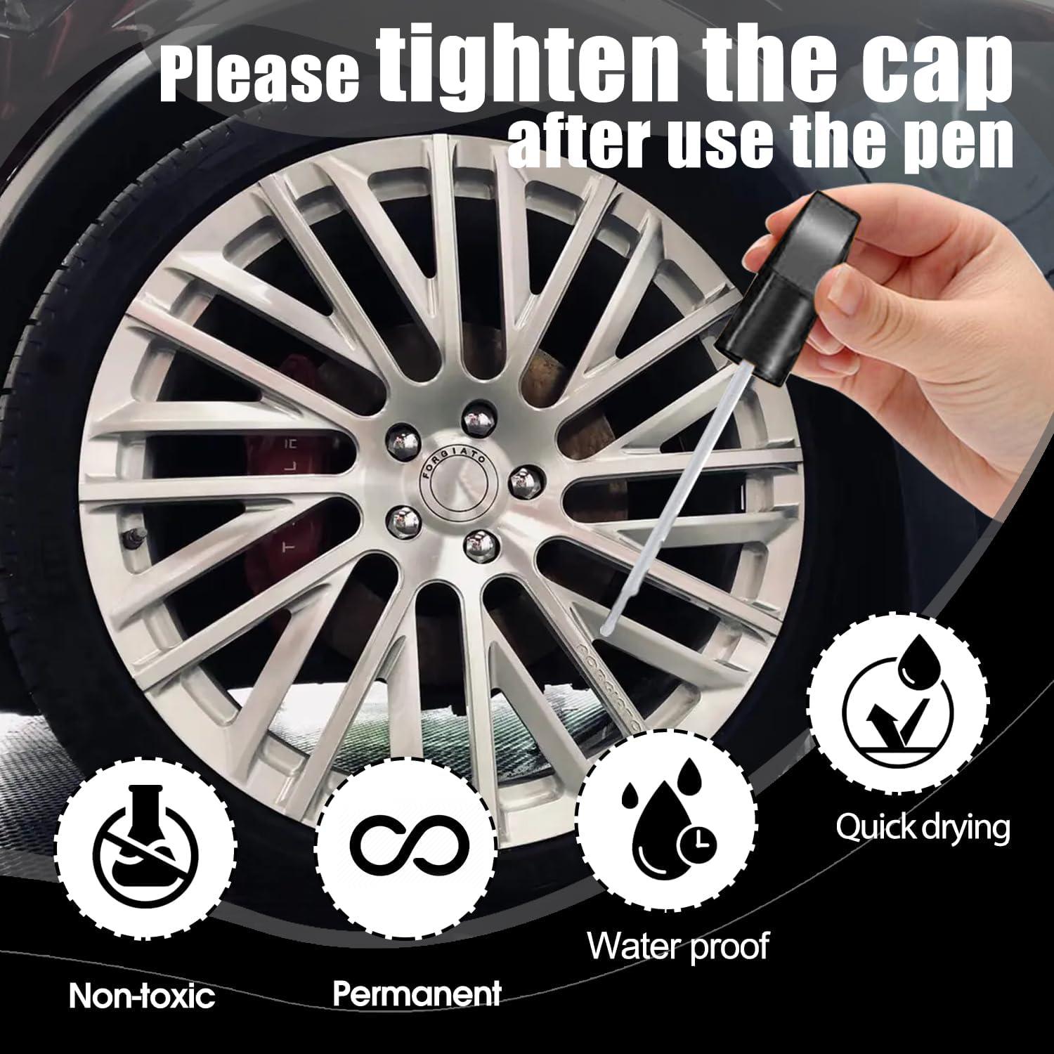 Pintura de Retoque de Llanta Negra Mate Jietamaseo 8.8ml