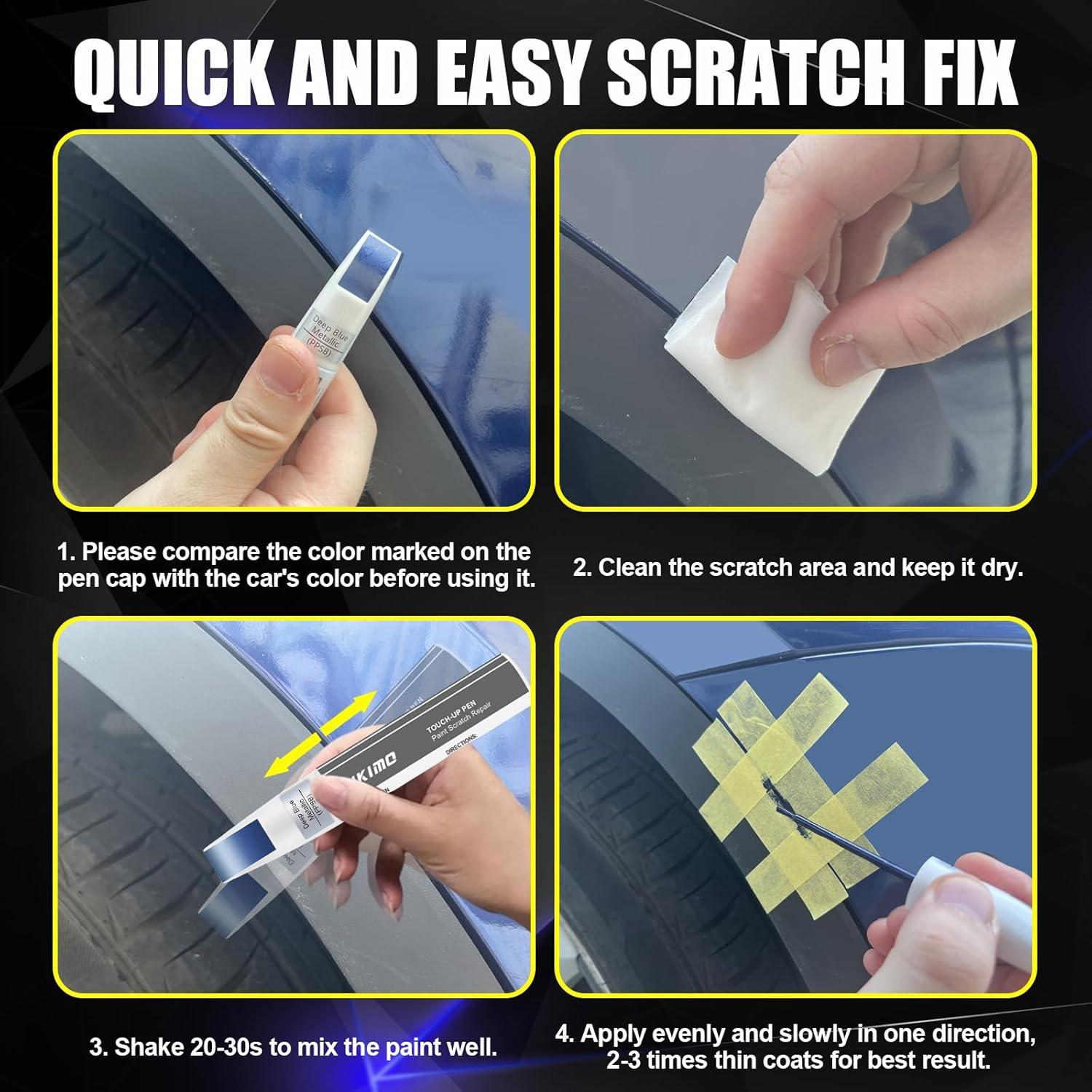 KIKIMO Kit de Pintura de Retoque para Tesla Blanco Perla 12ml