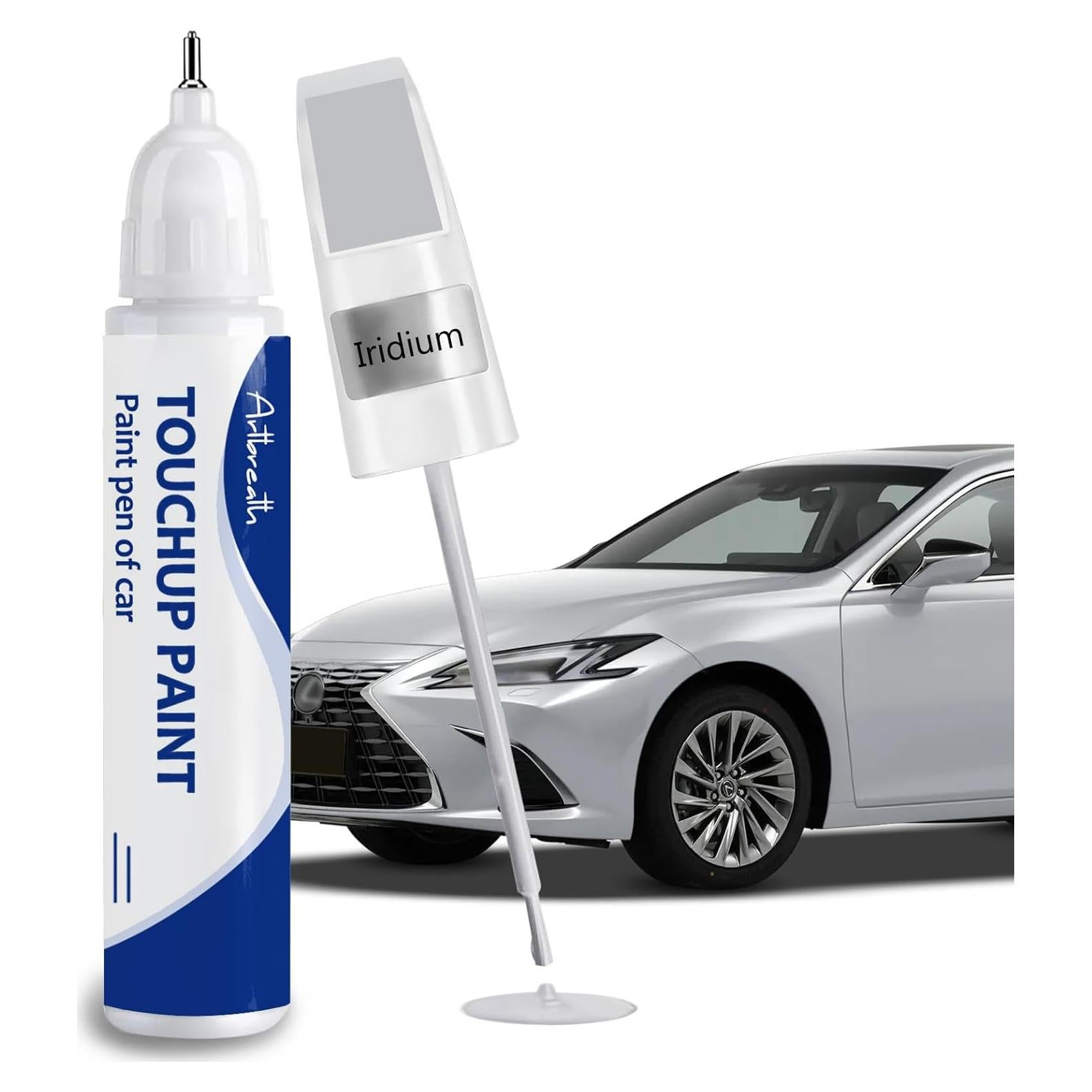 Iridium(1L2) Touch Up Paint for Lexus-Exact Match–Chips and Nicks Car Paint Scratch Repair Kit Automotive Paint Pen for 2025 ES/2024 IS/2024 LS/2025 UX HYBRID/NX/2024 RX/GX/RZ/LX