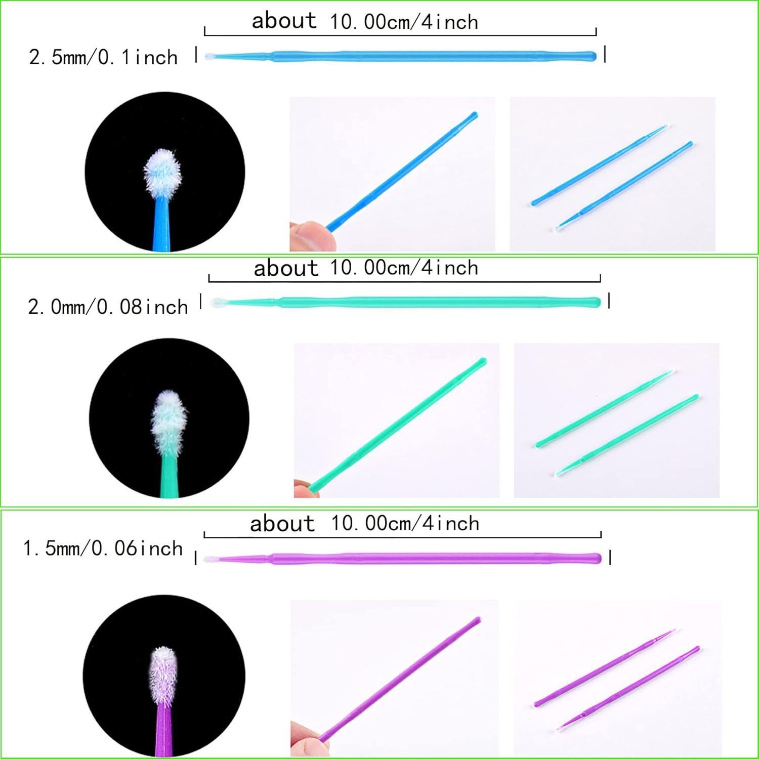 300 Brochas de Pintura para Retoque Automotriz Yuanwovv