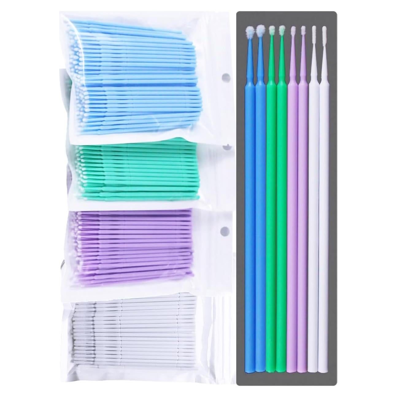 Pinceles de retoque ICSTM 400 Pcs 1.5mm a 2.5mm para pintura