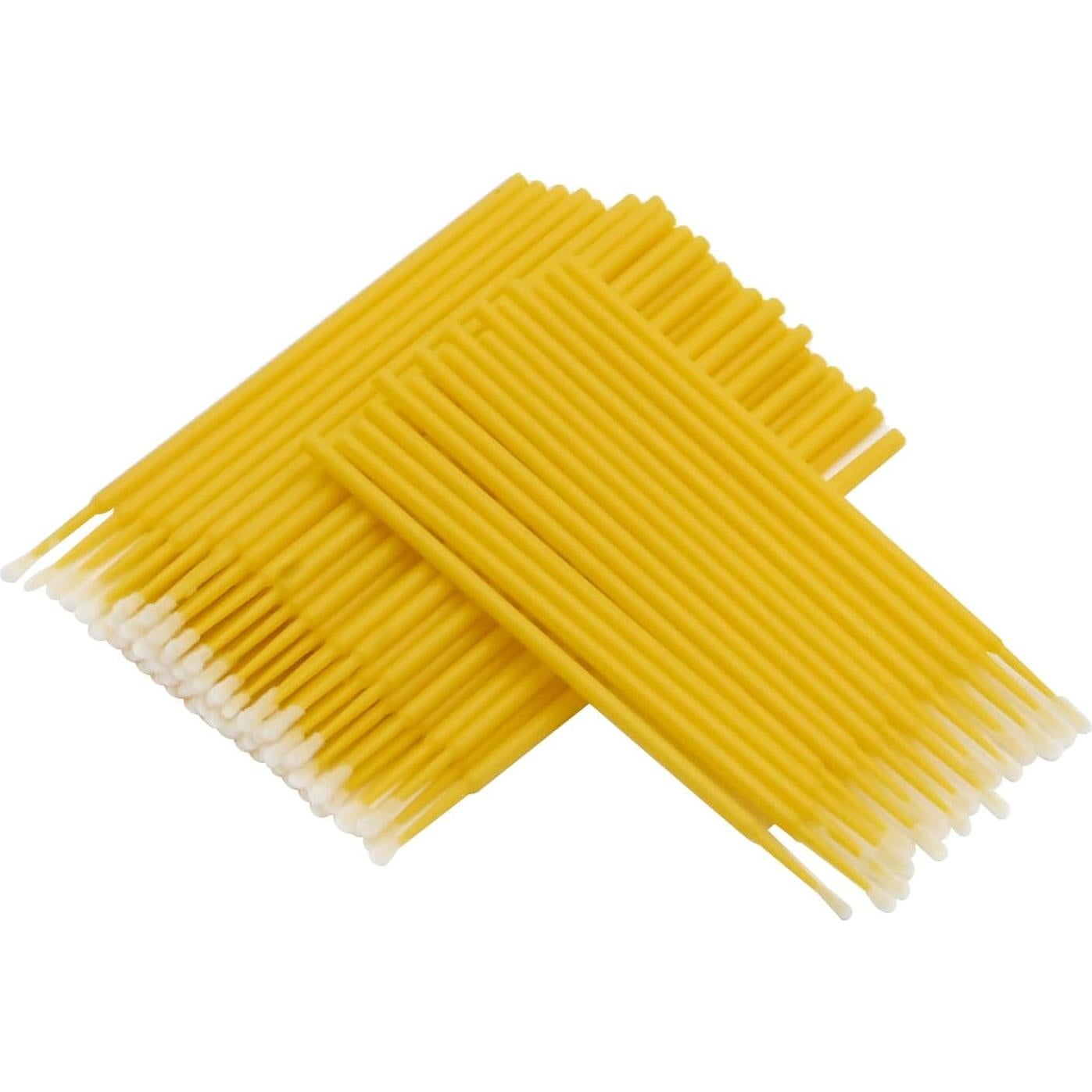 Pinceles de Retoque Automotriz Saihisday 2.5mm Amarillo 100PCS