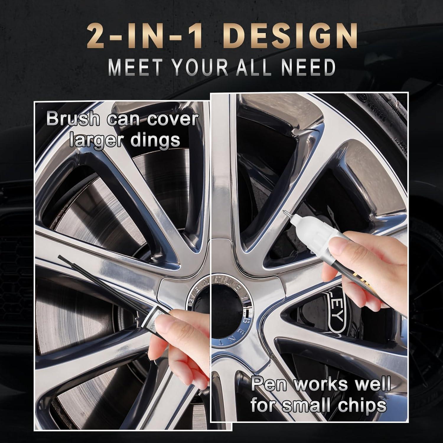 Pintura para Llantas Plateada xdotoar 12 ml Resistente al Agua