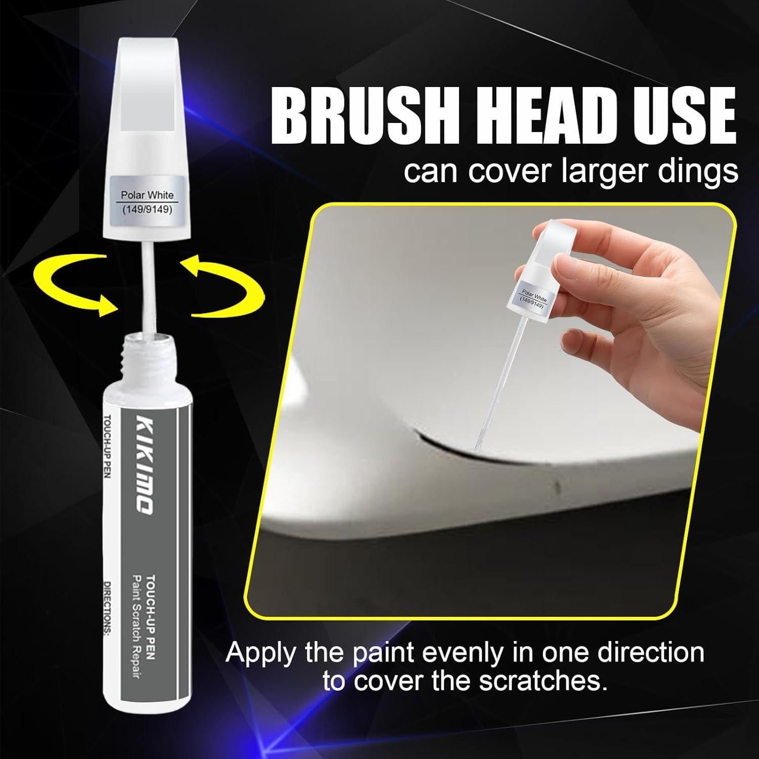 KIKIMO Pintura de Retoque para Mercedes-Benz Blanco Polar 12ml