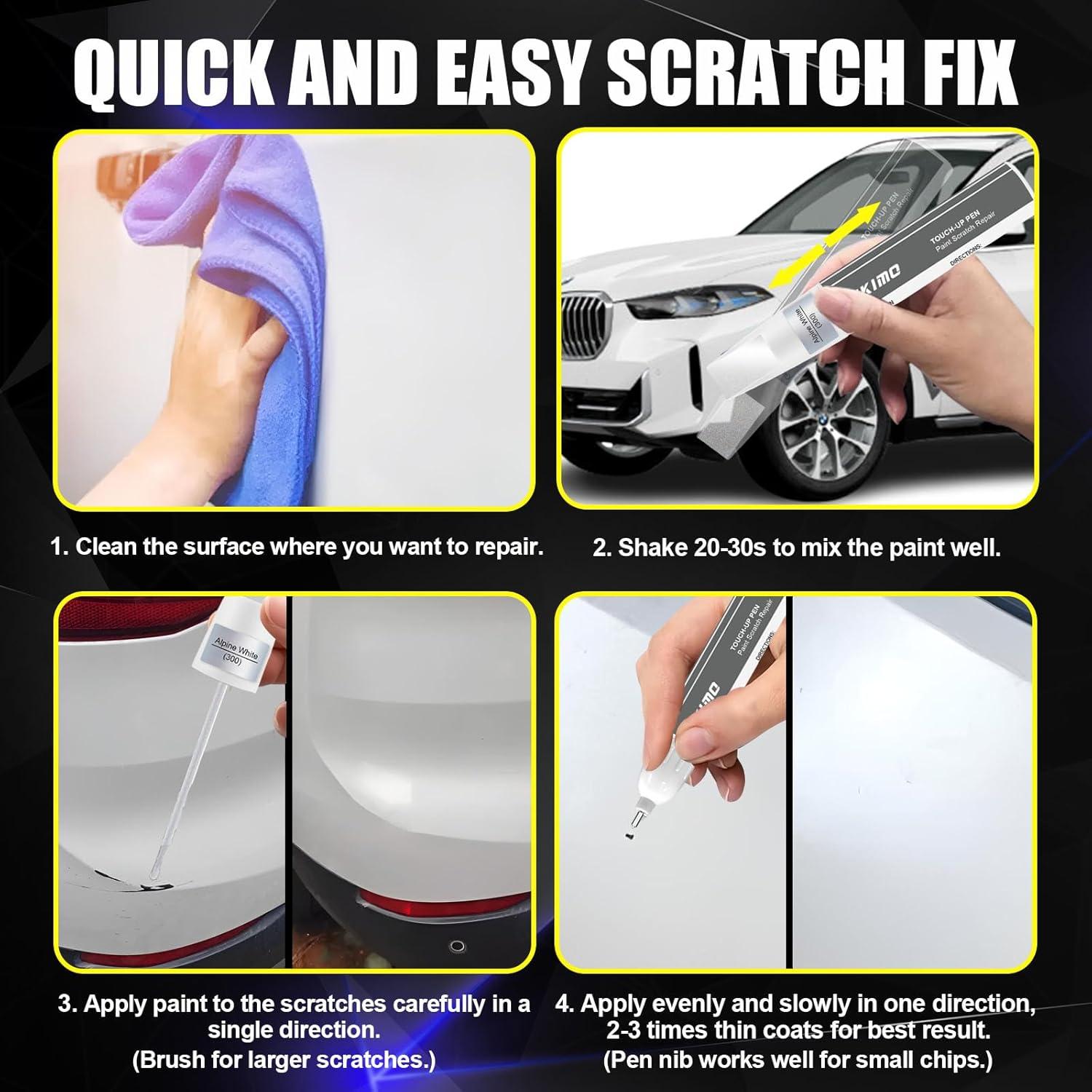 KIKIMO Pintura de Retoque para BMW Blanco Mineral A96 11.8ml