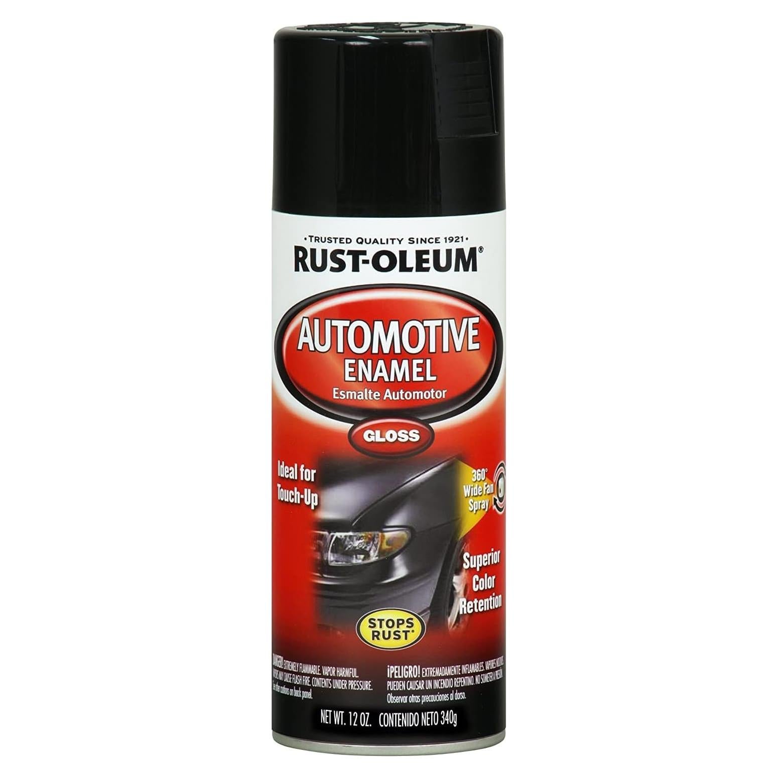 Pintura en aerosol automotriz Rust-Oleum 354.88 ml Negro brillante