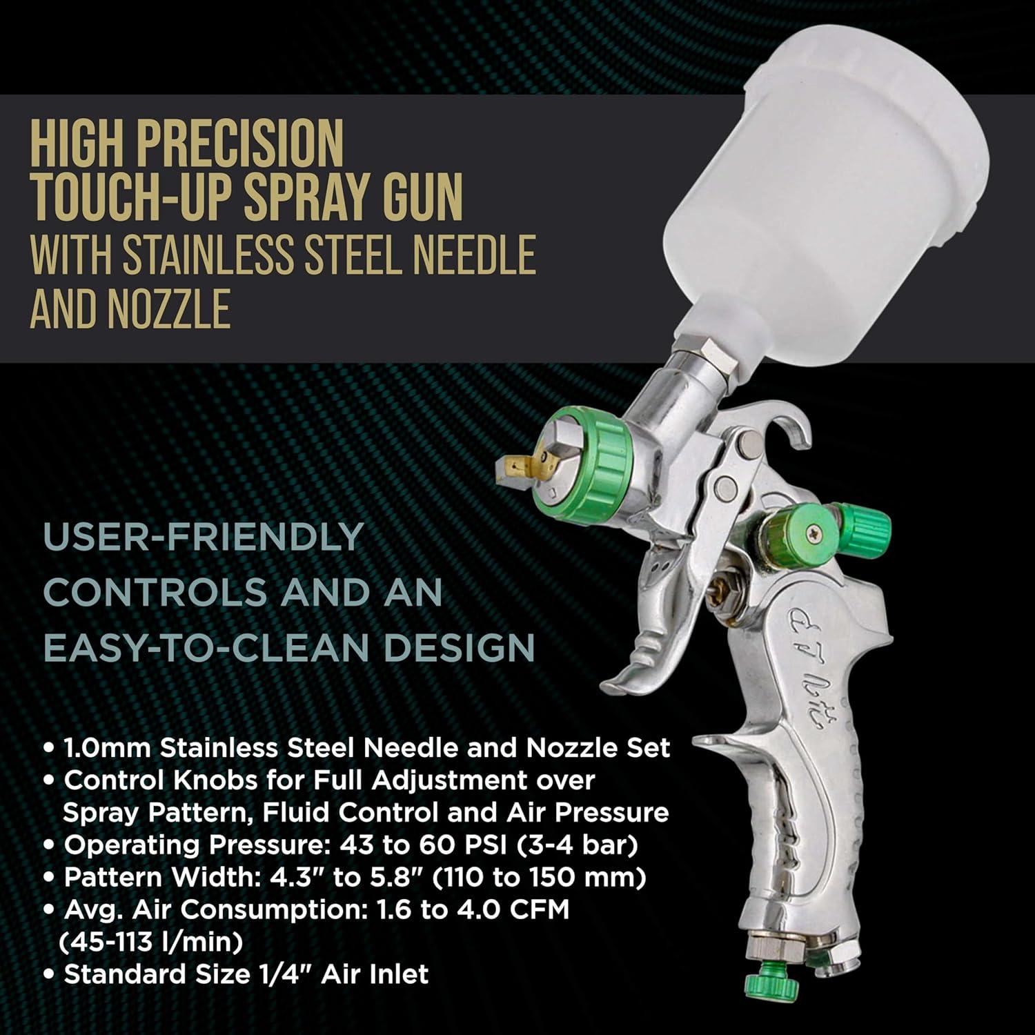 Pistola de Pintura Automotriz TCP Global G5800 HVLP 1.0mm