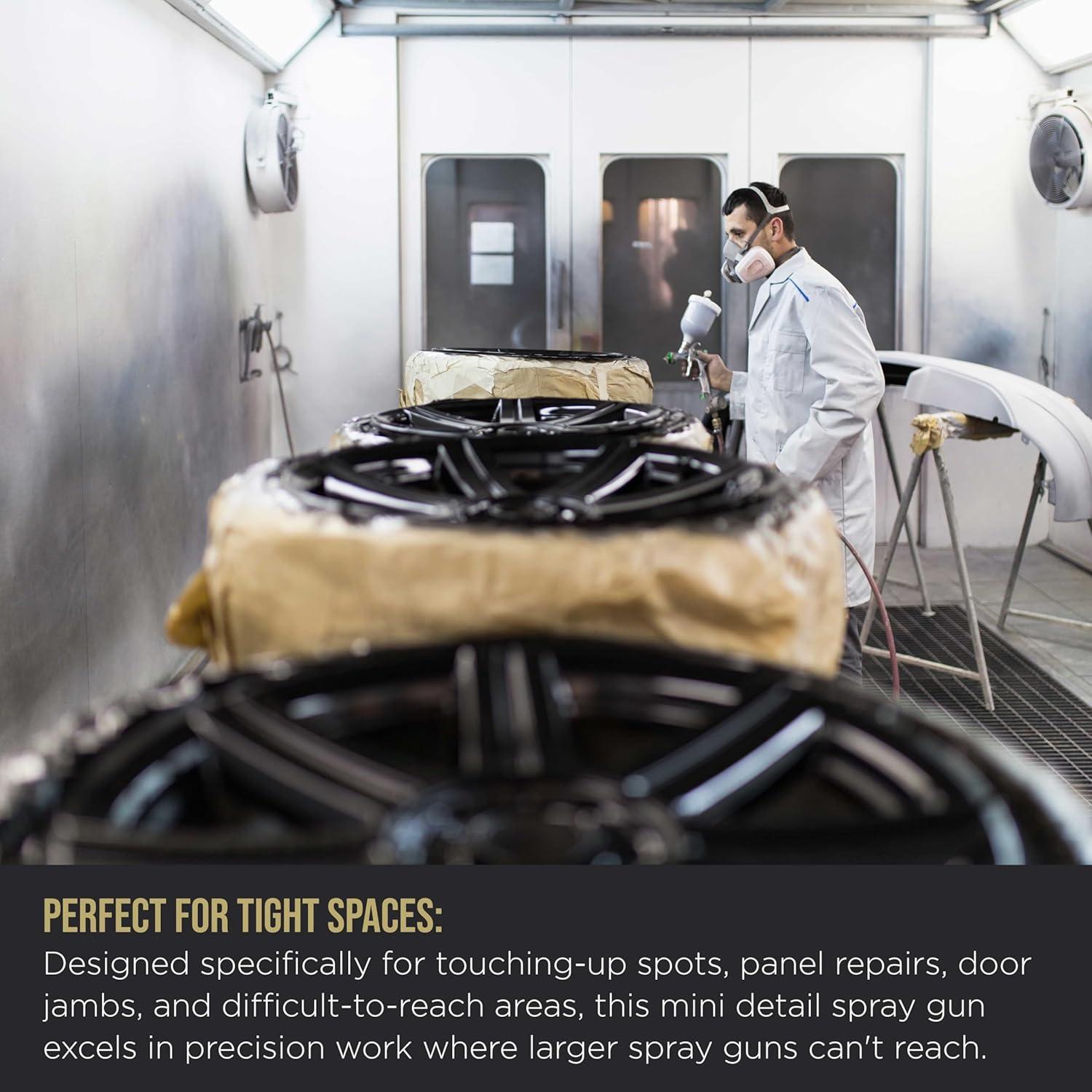 Pistola de Pintura Automotriz TCP Global G5800 HVLP 1.0mm