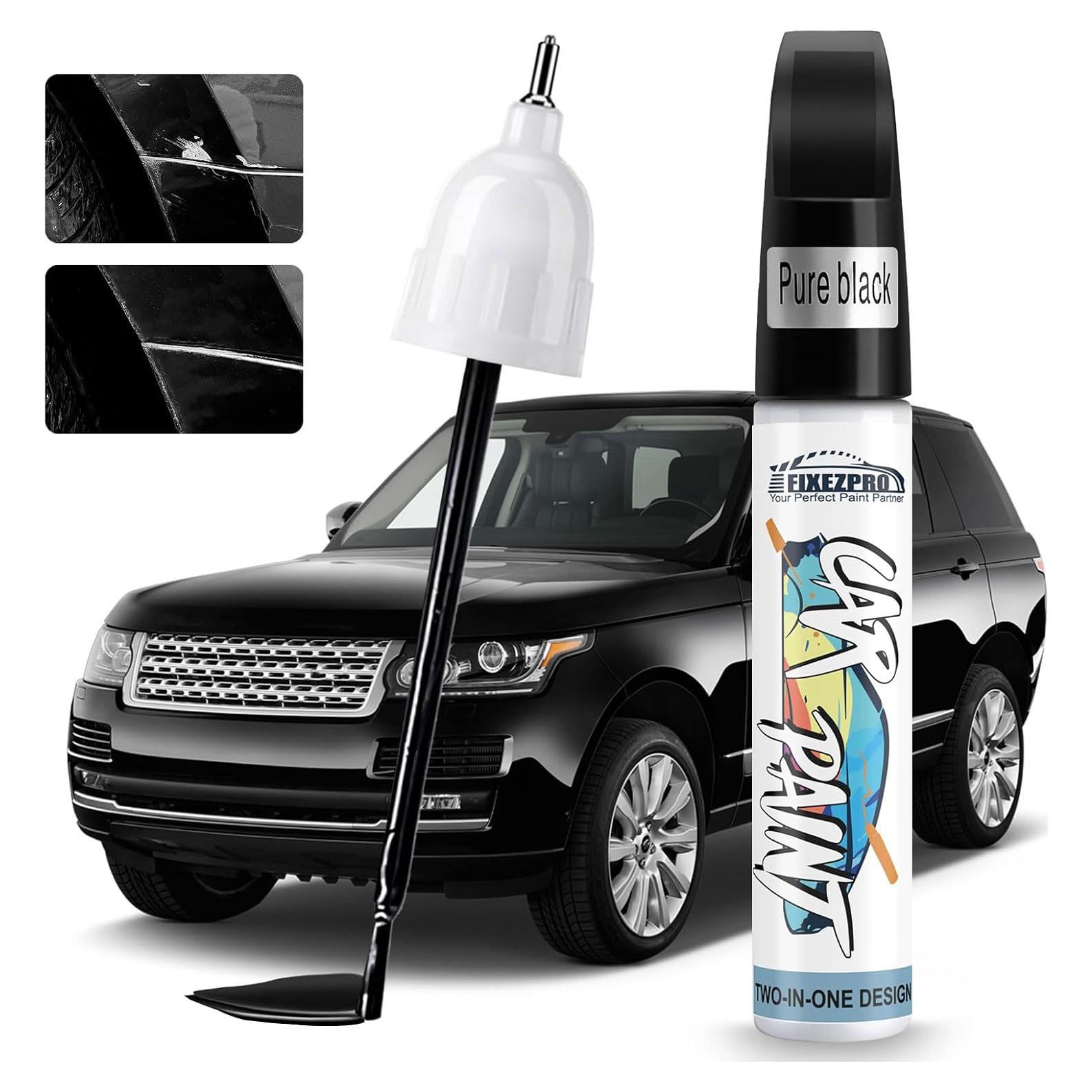 Black Touch Up Paint for Cars, Car Paint Scratch Repair Pen, Color Accurate Automotive Paint Quick and Easy Fix Vehicles Chip Rim Scuff Repair