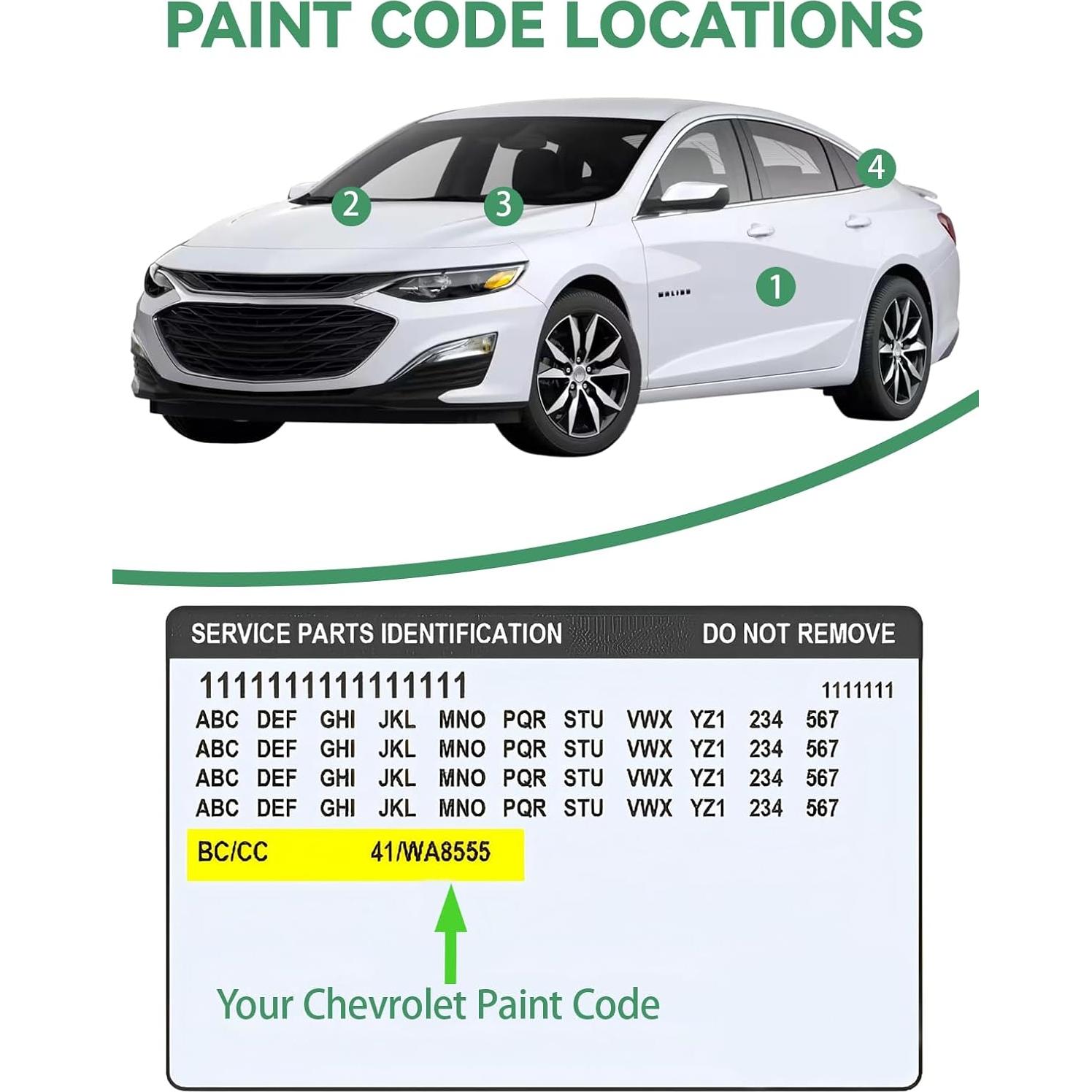 Pintura de Retoque Cardiality Chevrolet Sharkskin 12ml