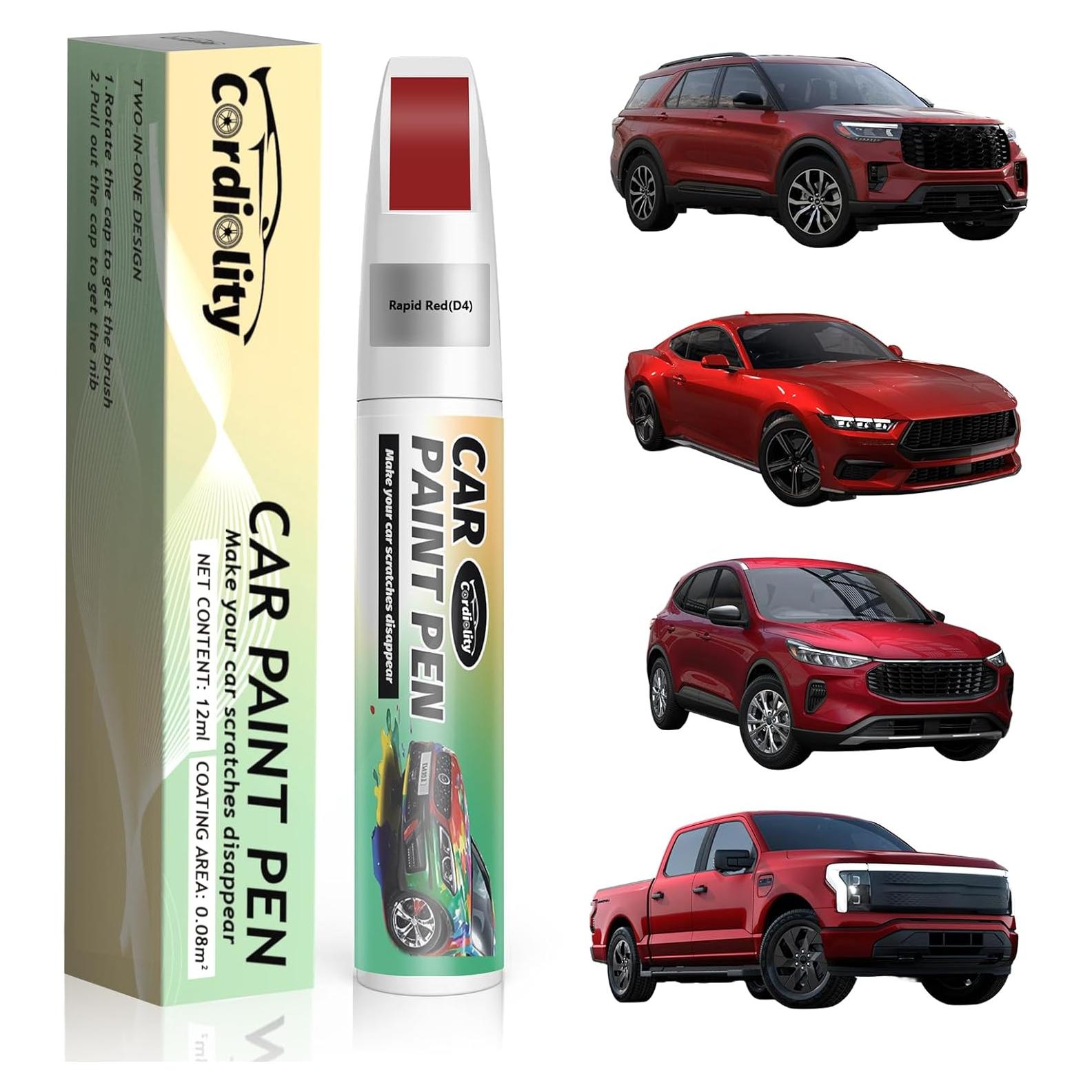 Pintura de Retoque Cardiality Rojo Rápido D4 para Ford 12ml