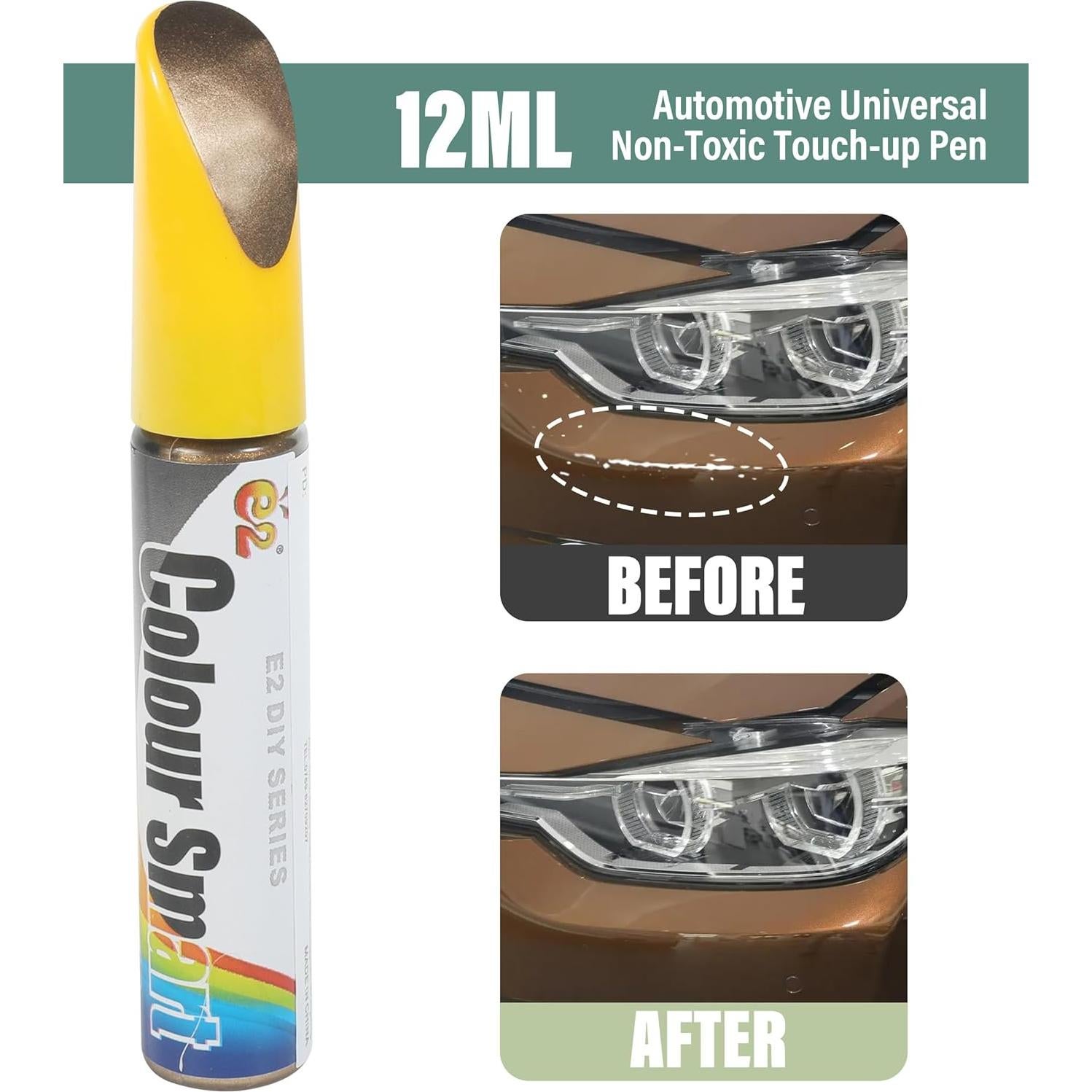 Bolígrafo de Pintura VAGURFO para Rayones de Auto 1 Onza Marrón