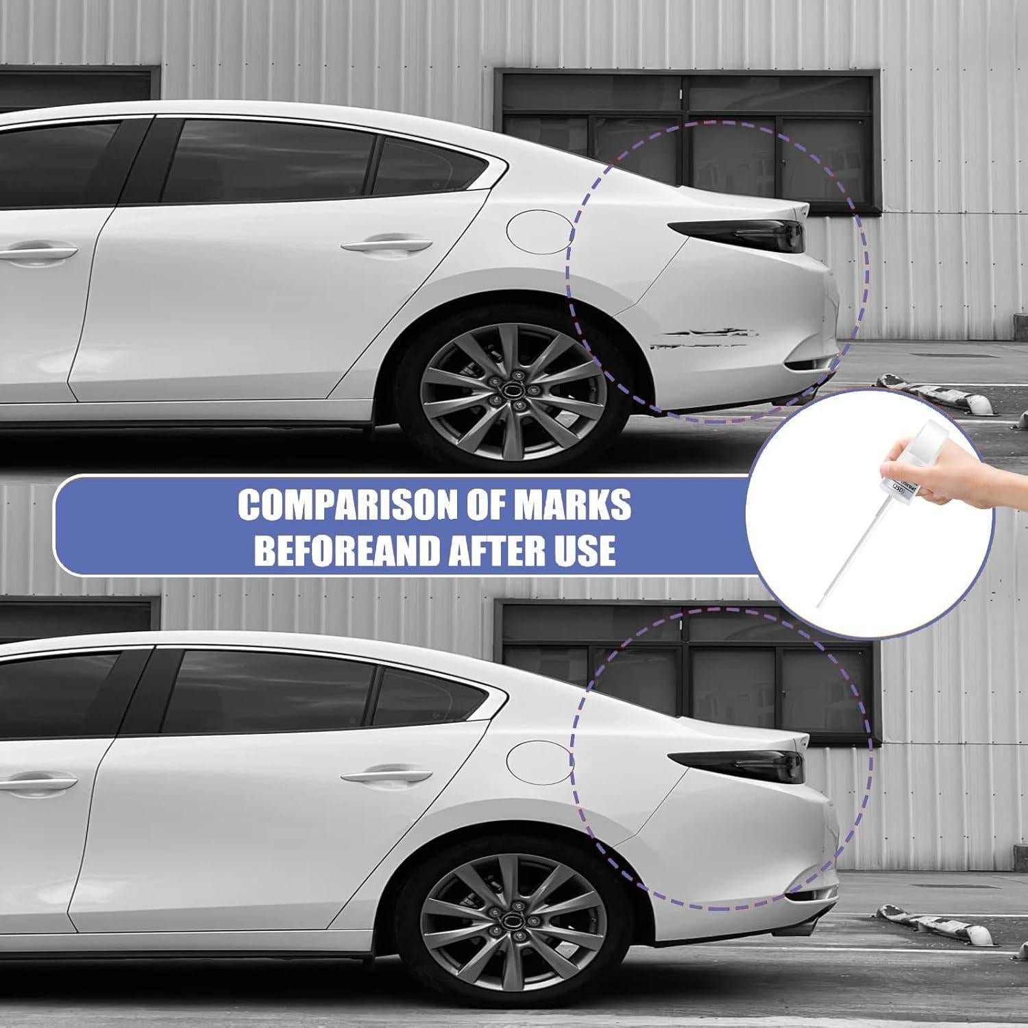 Pintura de Retoque Konexial Snowflake White Pearl 12ml para Mazda