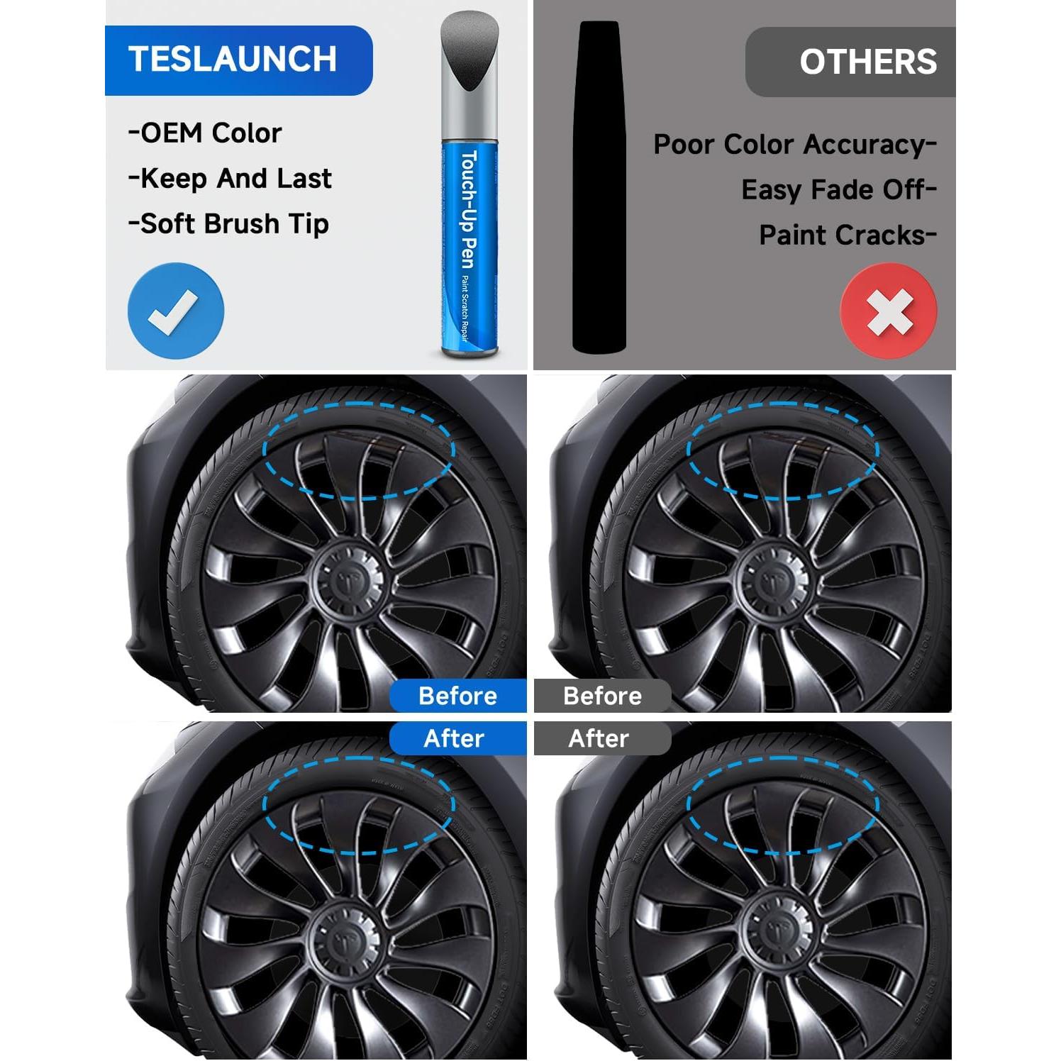 Pintura de Retoque Gunpowder para Tesla Model 3/Y/S/X 11.8ml