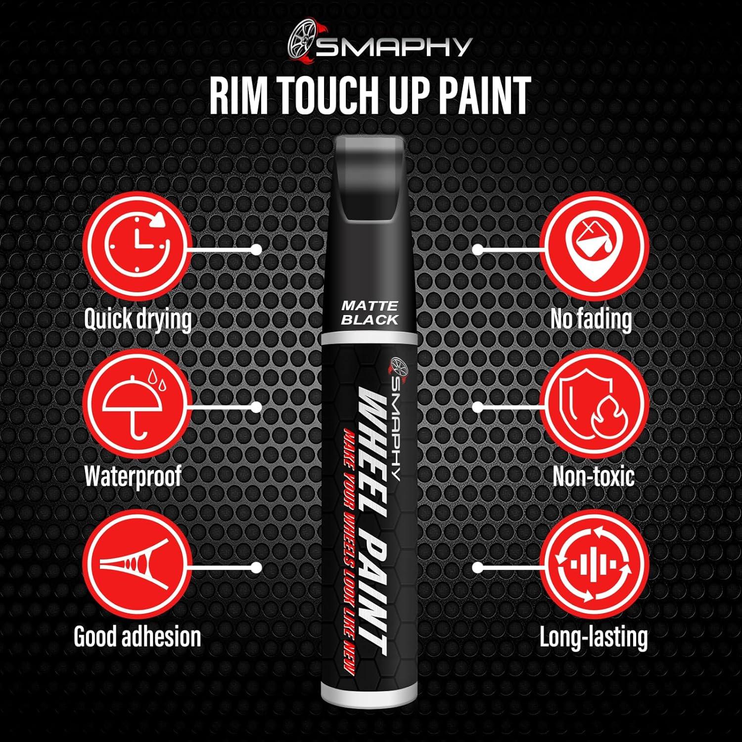 Pintura de Retoque Plateada SMAPHY 14.79 ml para Ruedas