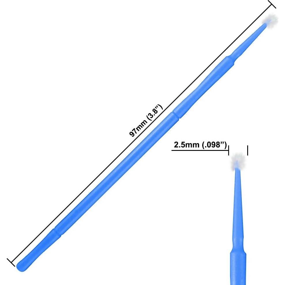 Pinceles de Retoque ATLIN, 100 Micro Aplicadores 2.5mm
