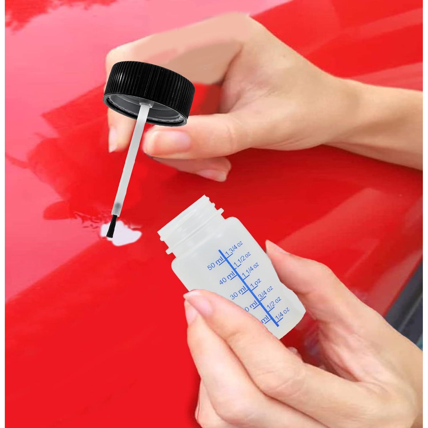 Paquete de 6 Botellas Vacías 60ml Yuanwovv con Brocha y Canica