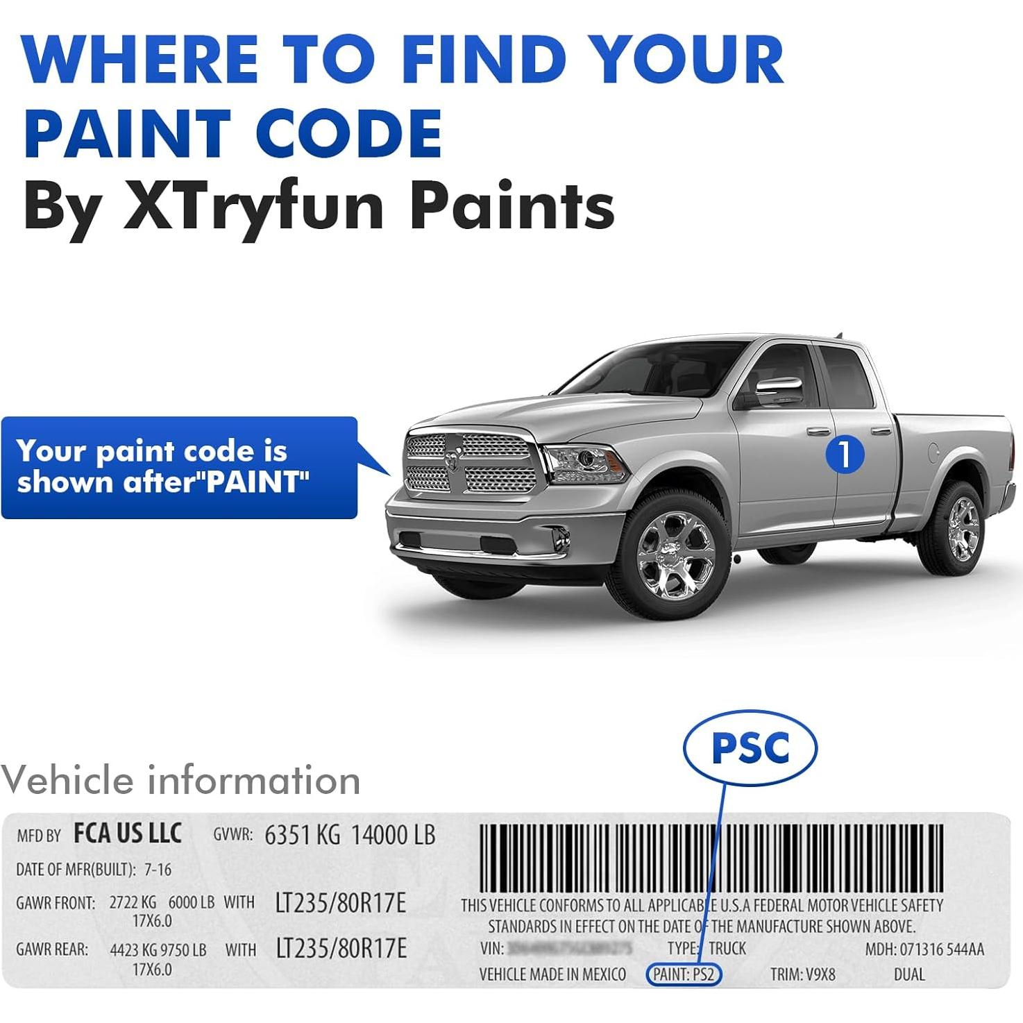 Pintura de Retoque XTryfun Rojo Octano 11.8 ml para Dodge