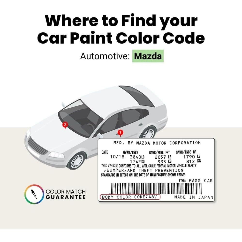 Pintura de Retoque TouchUpDirect 46G Gris Metálico 1.2ml