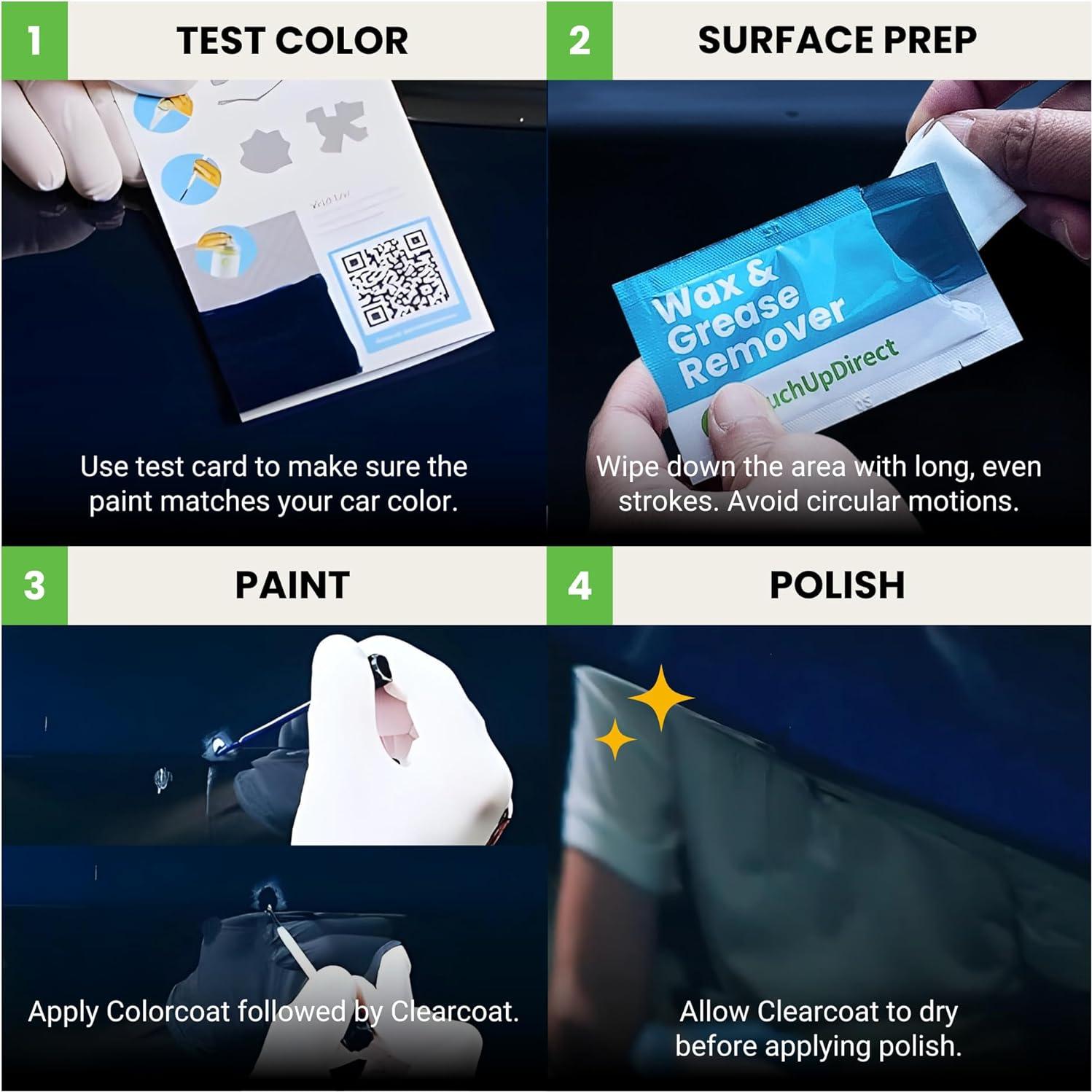 Kit de Brocha TouchUpDirect Plata Atómica Metálica para Lexus