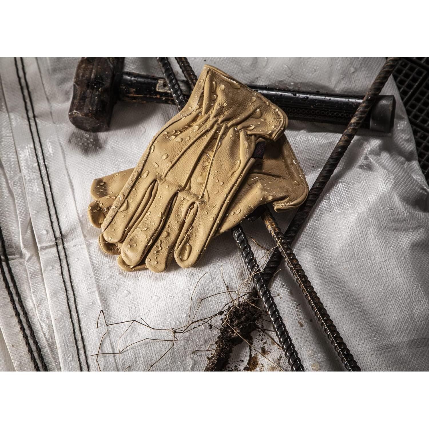 Guantes de Trabajo AquaArmor BOSS de Cuero Vacuno Grande