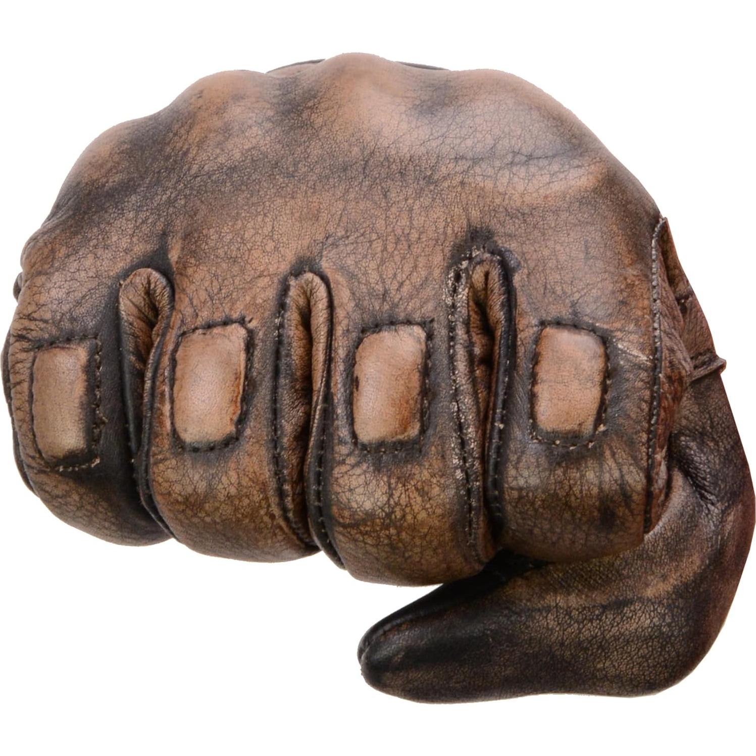 Guantes de Cuero Marrón Milwaukee Leather con Gel y Protectores