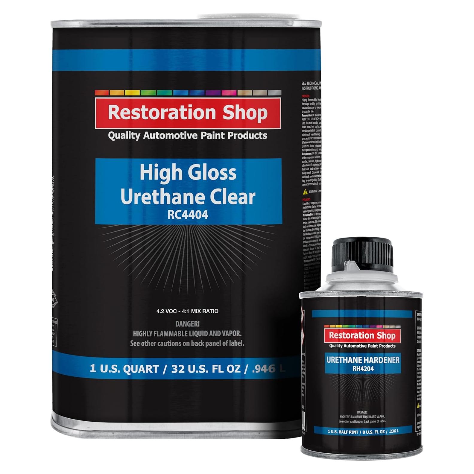 Kit de pintura automotriz Restoration Shop 2K Clear Coat 1.25L