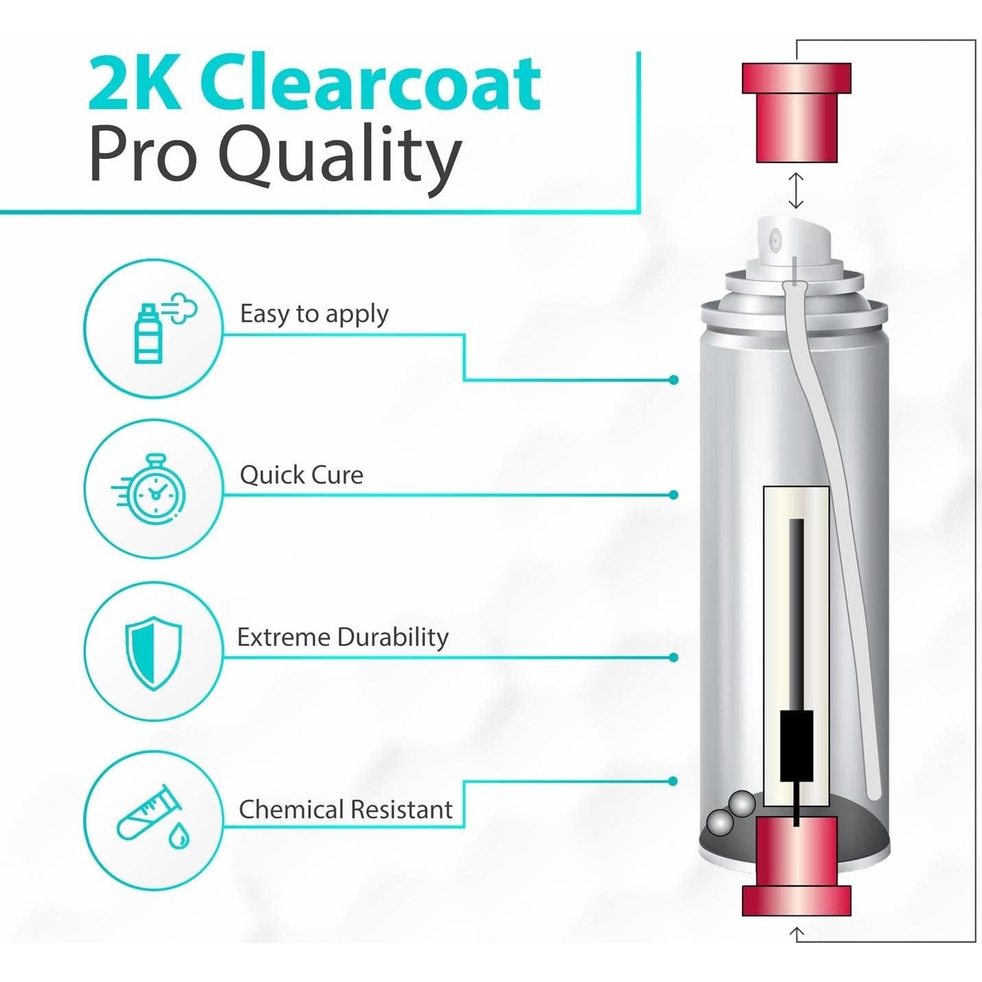 ERA Pinturas 2K Aerosol Brillante 0.35L Resistente UV y Químicos