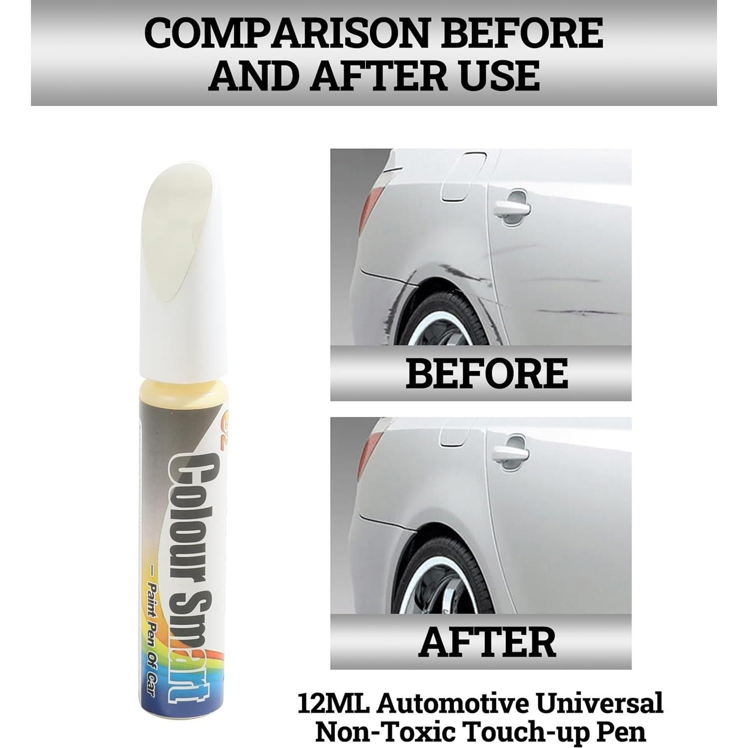 Lápiz de Pintura Automotriz Zlirfy Blanco - Reparación de Rayones