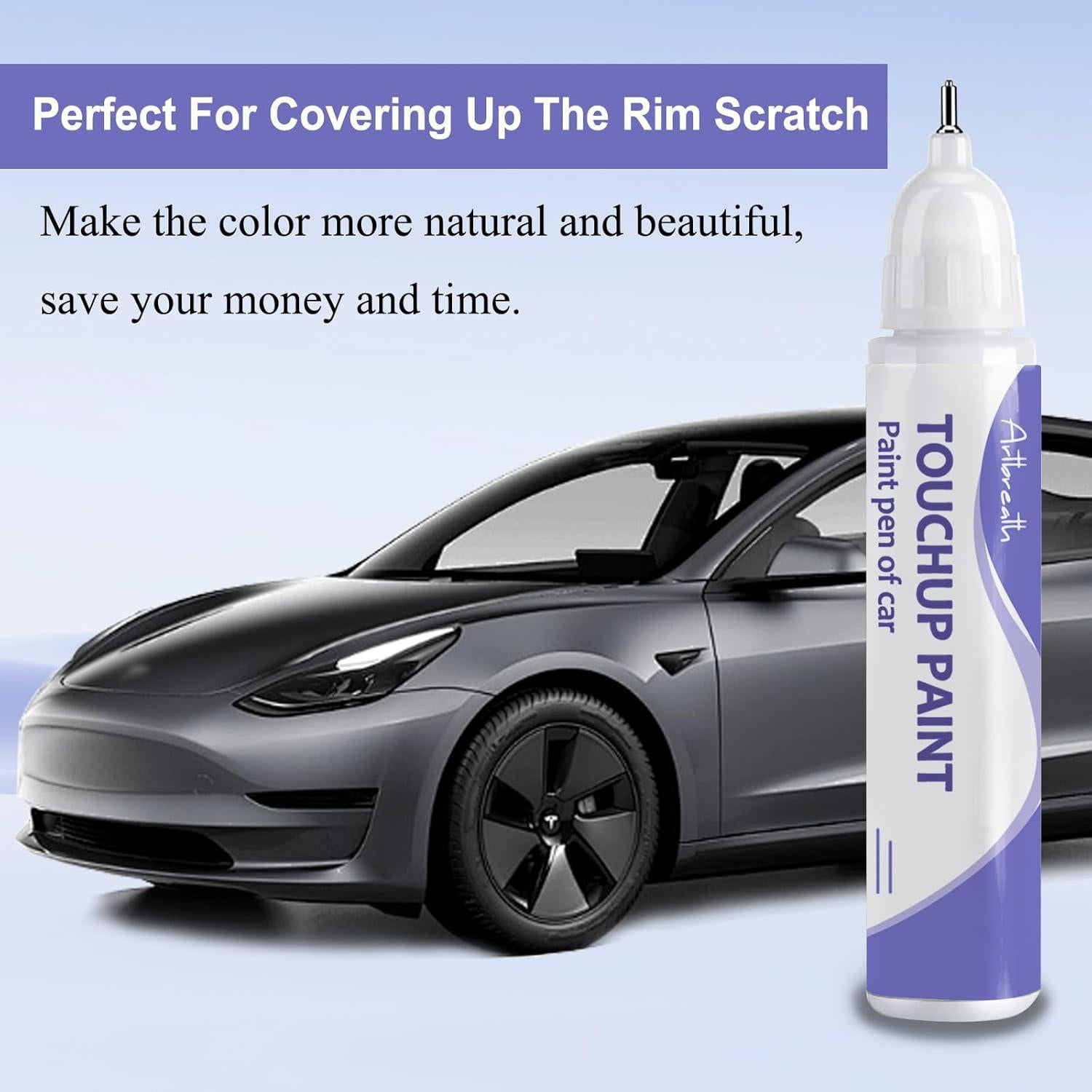 Pintura de Retoque Artbreath Plata Medianoche para Tesla 12ml