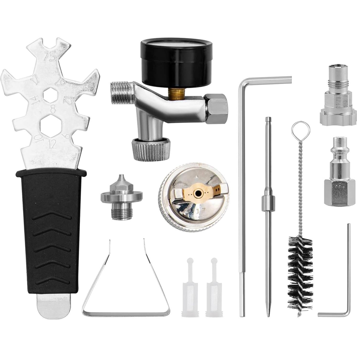 Pistola de Pulverización VEVOR HVLP 1.3/1.7mm 1000cc